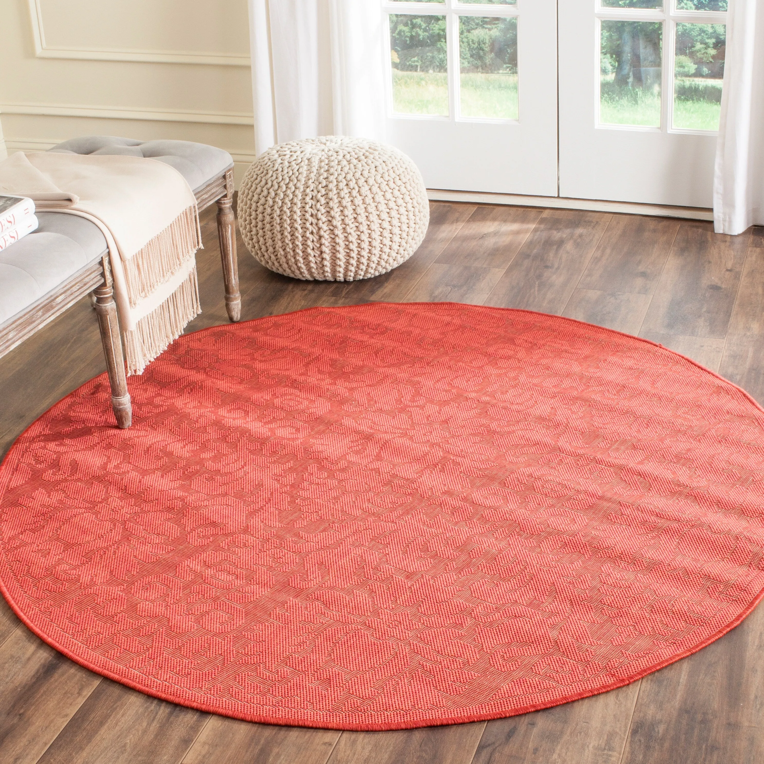 SAFAVIEH Courtyard Willene Boho Indoor/ Outdoor Waterproof Patio Backyard Rug