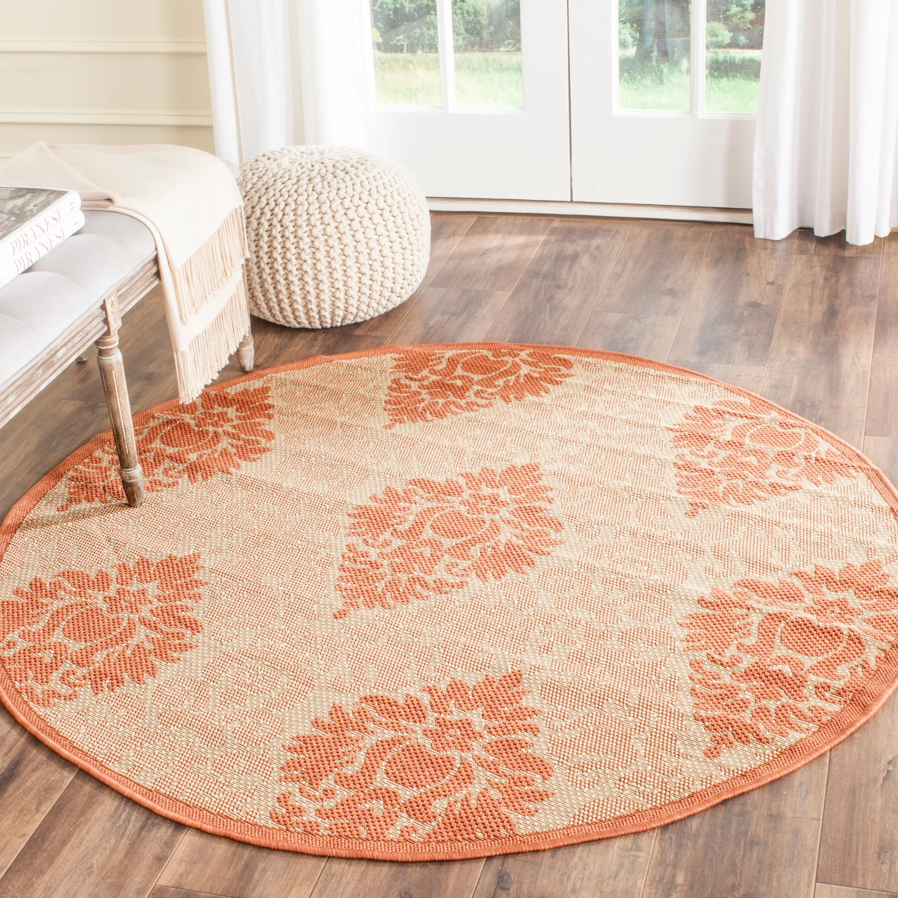 SAFAVIEH Courtyard Willene Boho Indoor/ Outdoor Waterproof Patio Backyard Rug