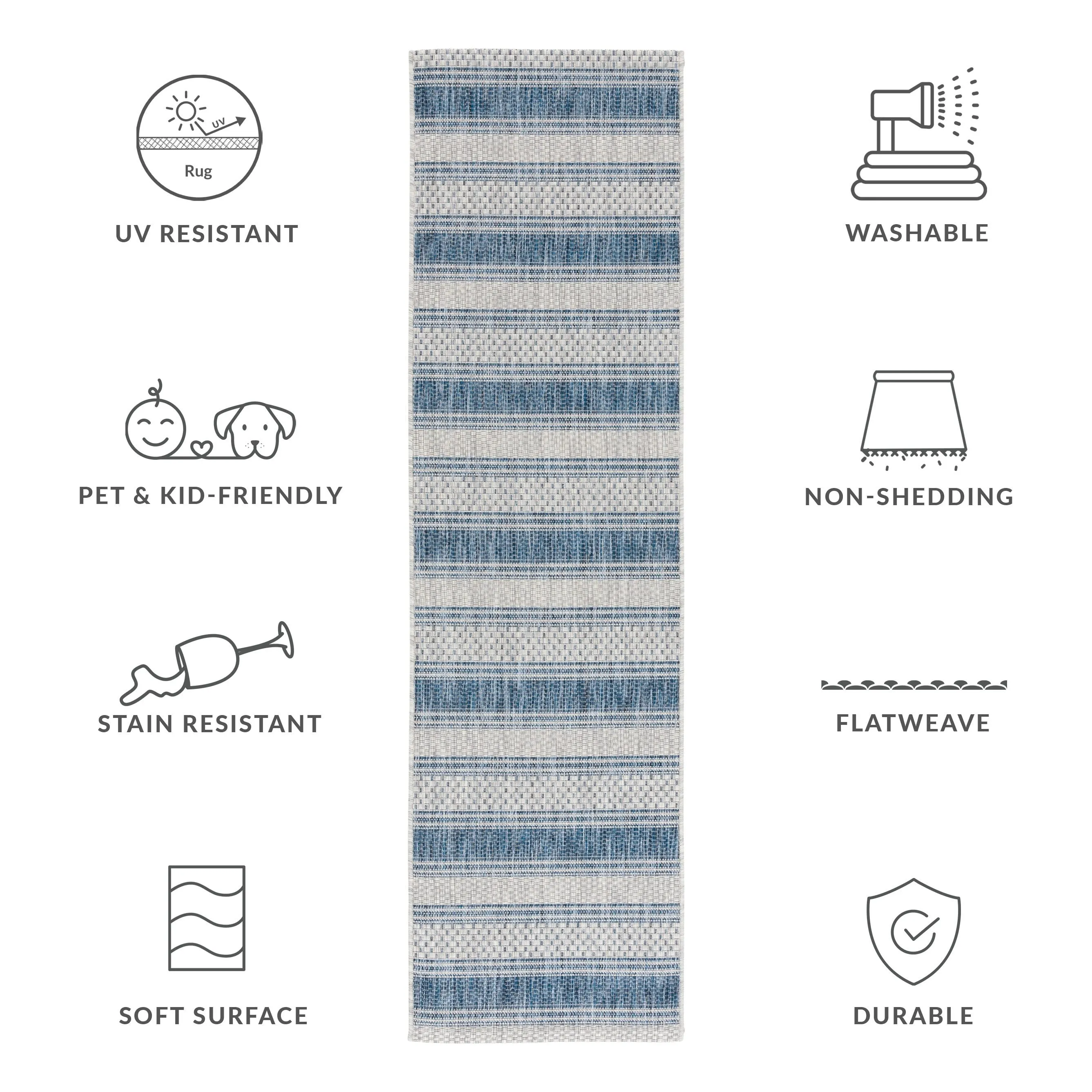 SAFAVIEH Courtyard Zainea Indoor/ Outdoor Waterproof Patio Backyard Rug