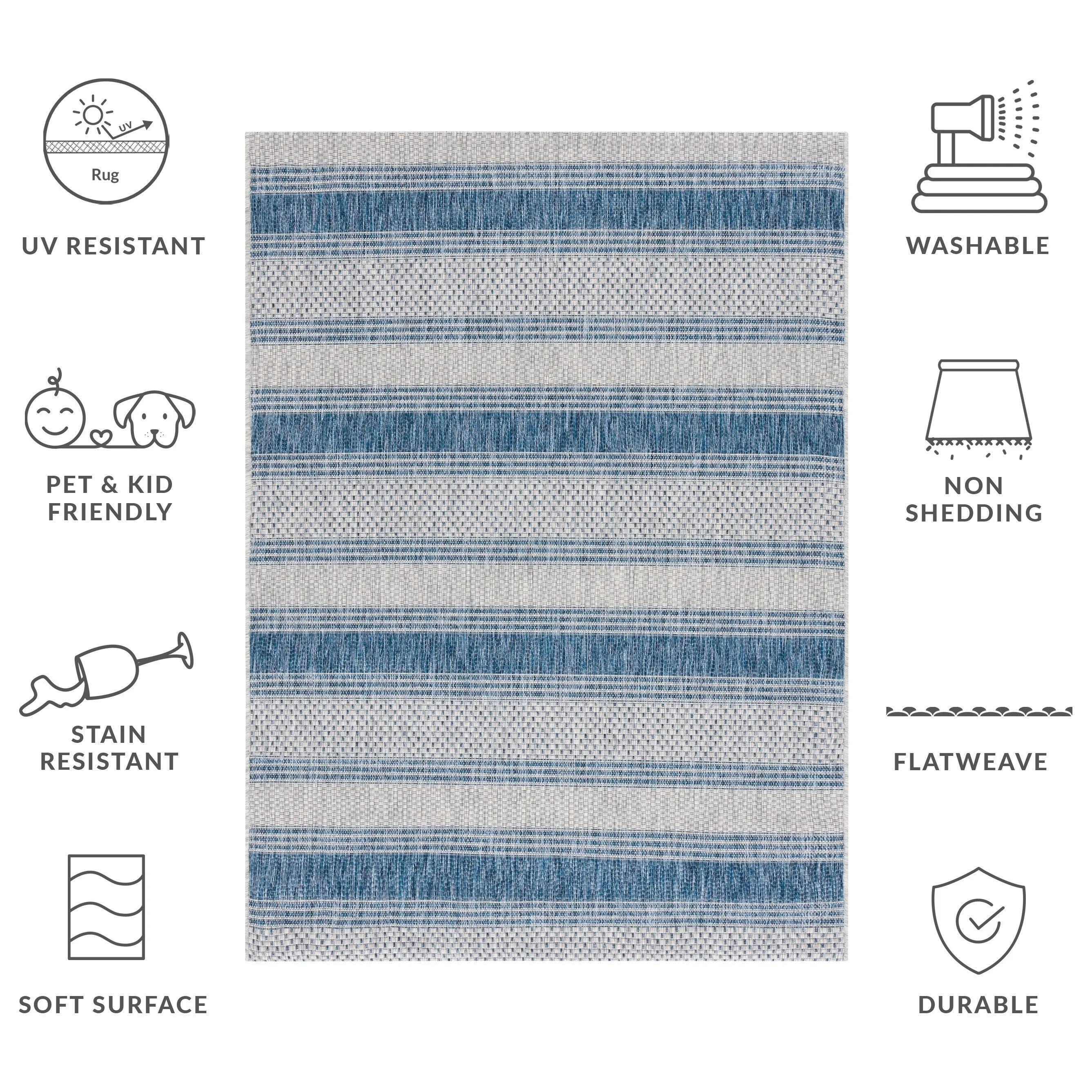 SAFAVIEH Courtyard Zainea Indoor/ Outdoor Waterproof Patio Backyard Rug