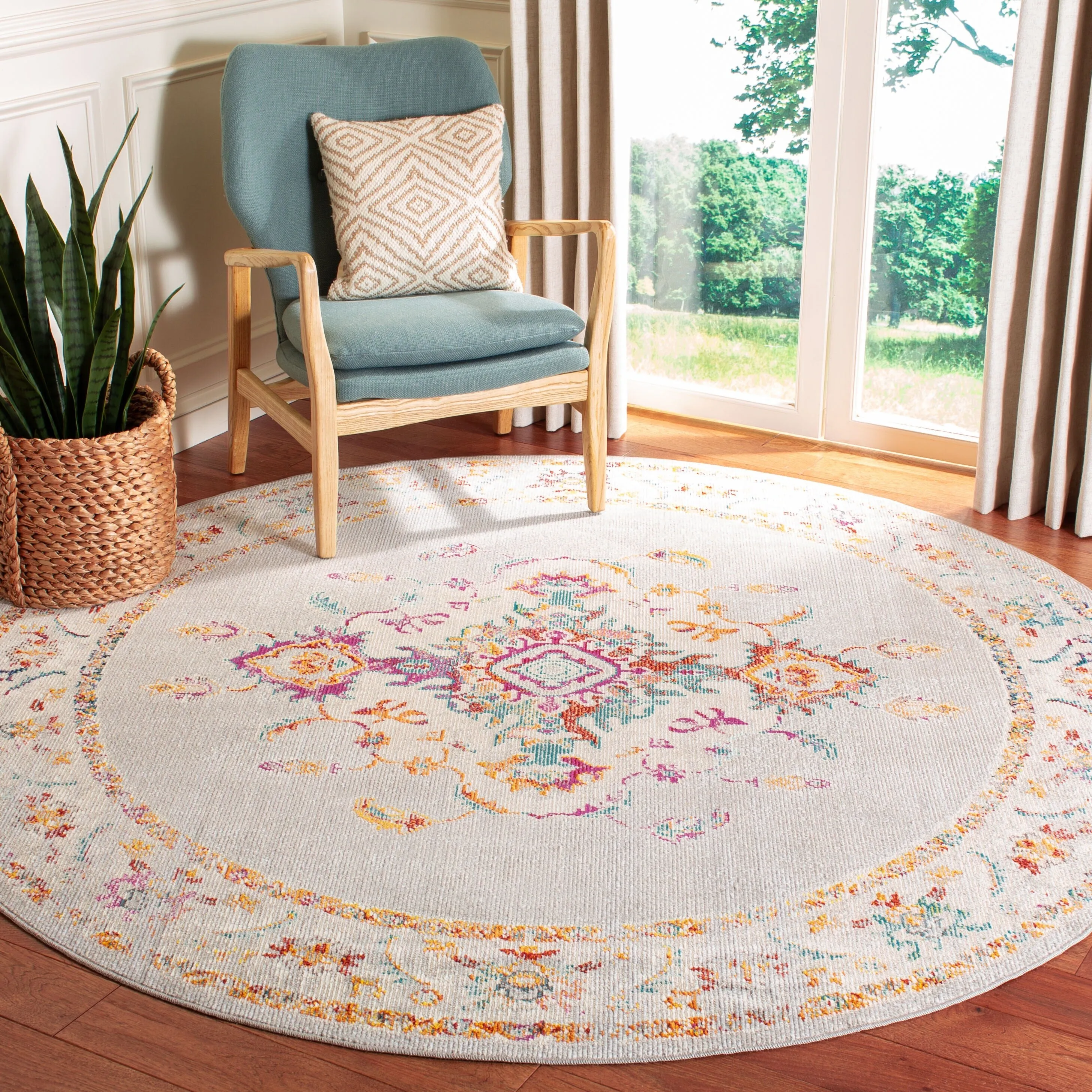 SAFAVIEH Crystal Pintea Vintage Boho Medallion Rug