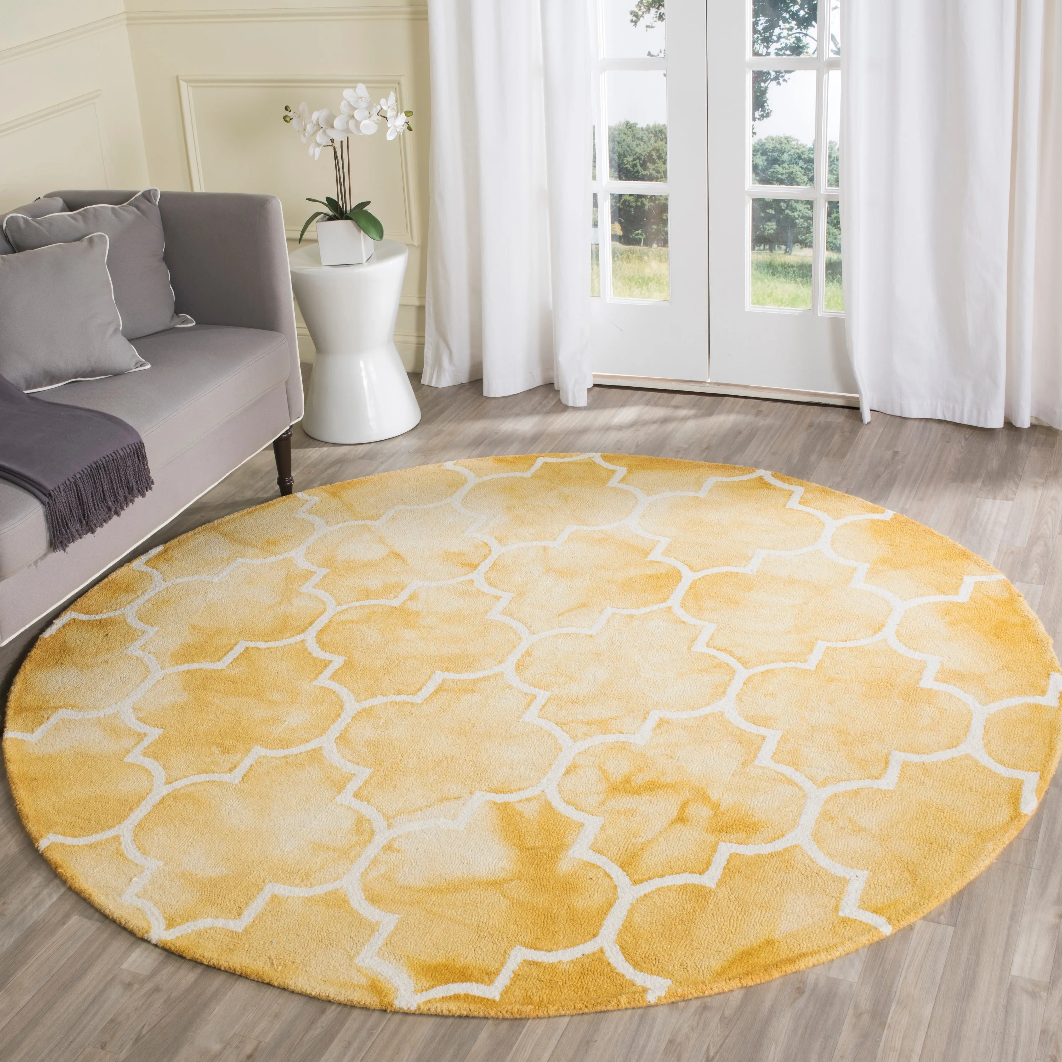 SAFAVIEH Dip Dye Anasthasie Hand-tufted Wool Geometric Area Rug