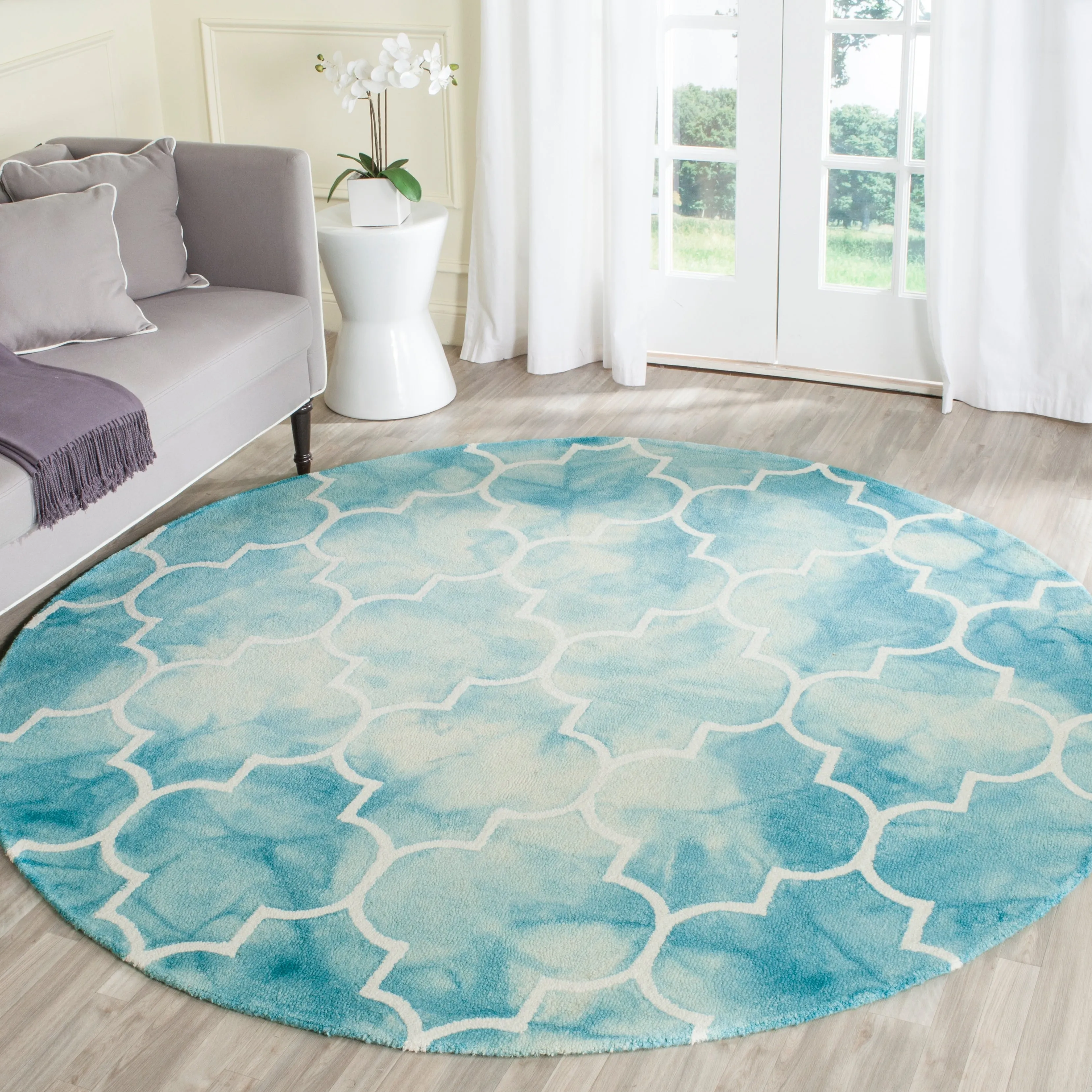 SAFAVIEH Dip Dye Anasthasie Hand-tufted Wool Geometric Area Rug