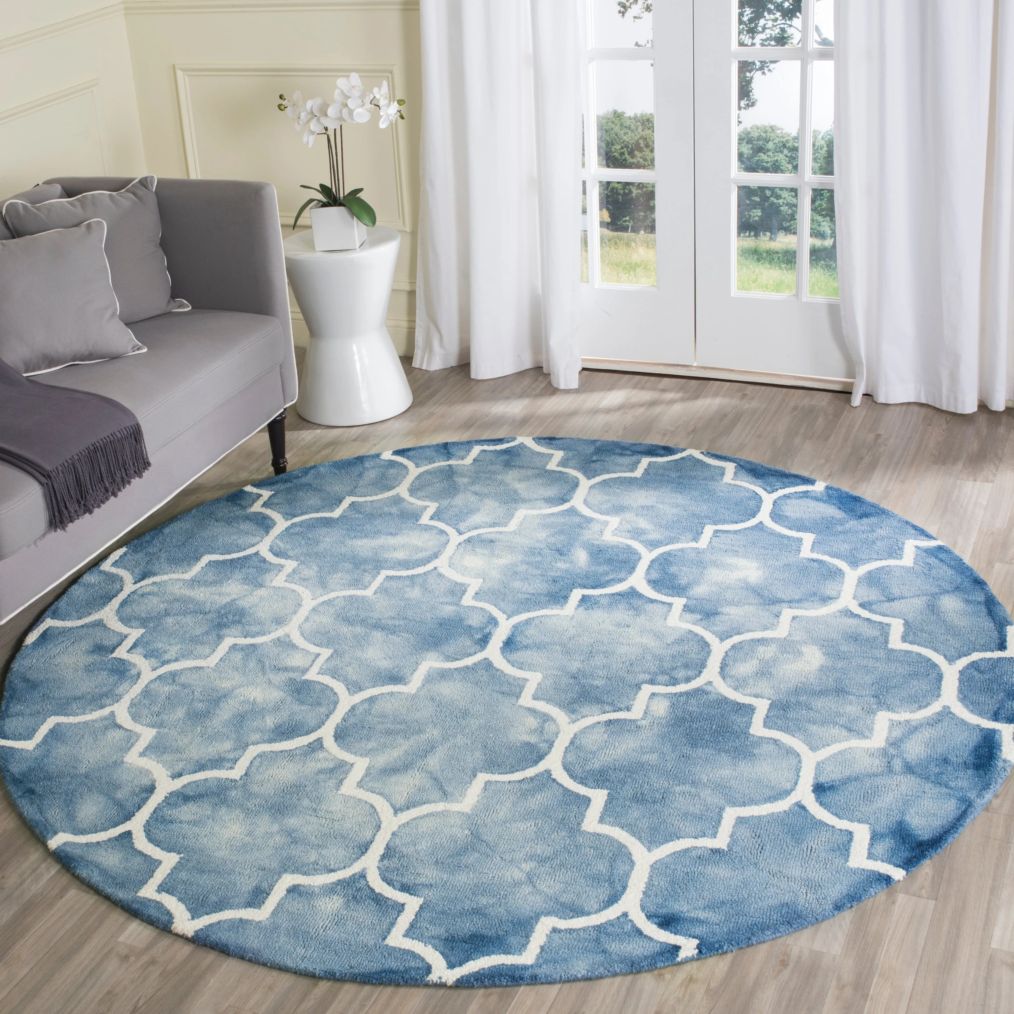SAFAVIEH Dip Dye Anasthasie Hand-tufted Wool Geometric Area Rug