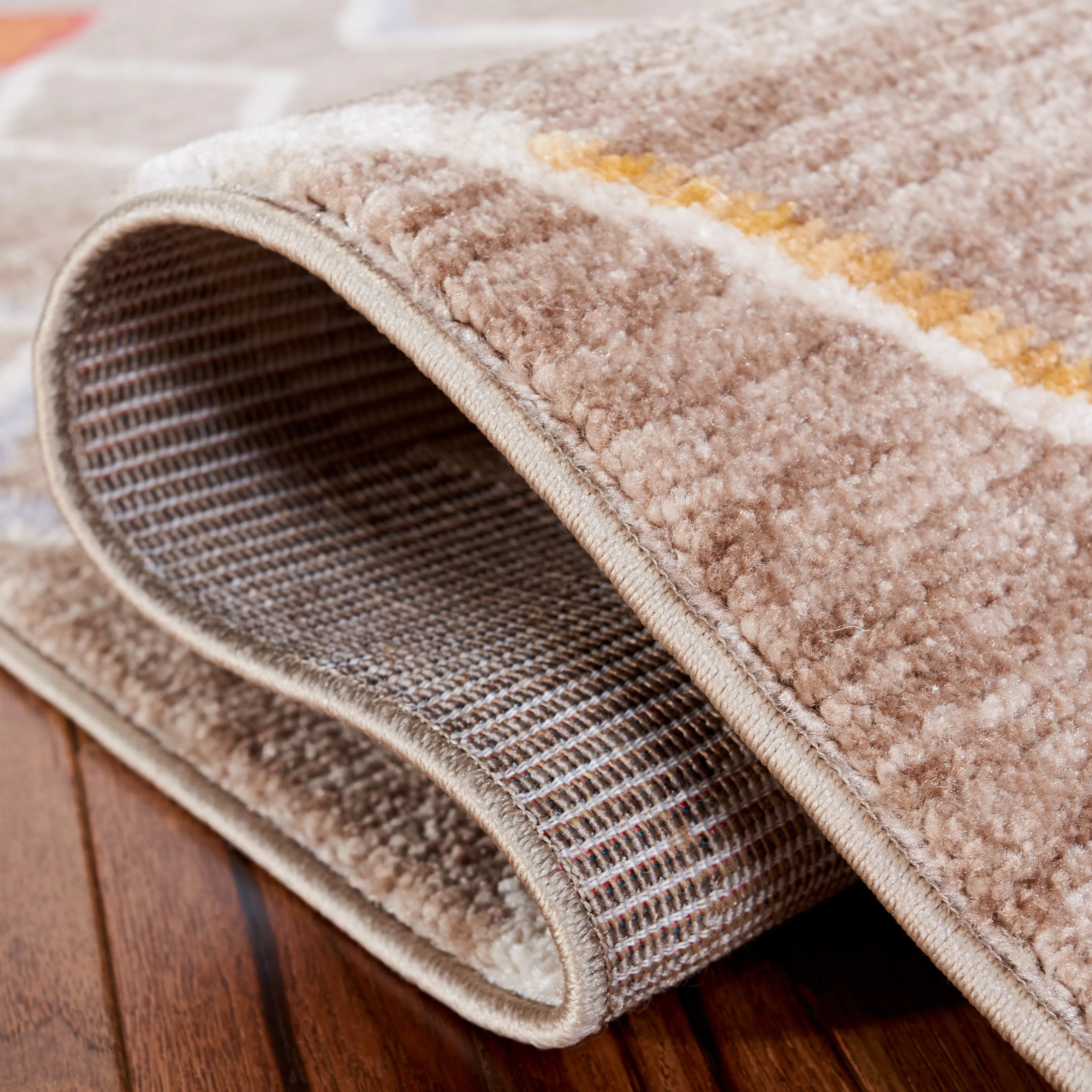 SAFAVIEH Farmhouse Kujtime Moroccan Boho Tassel Rug