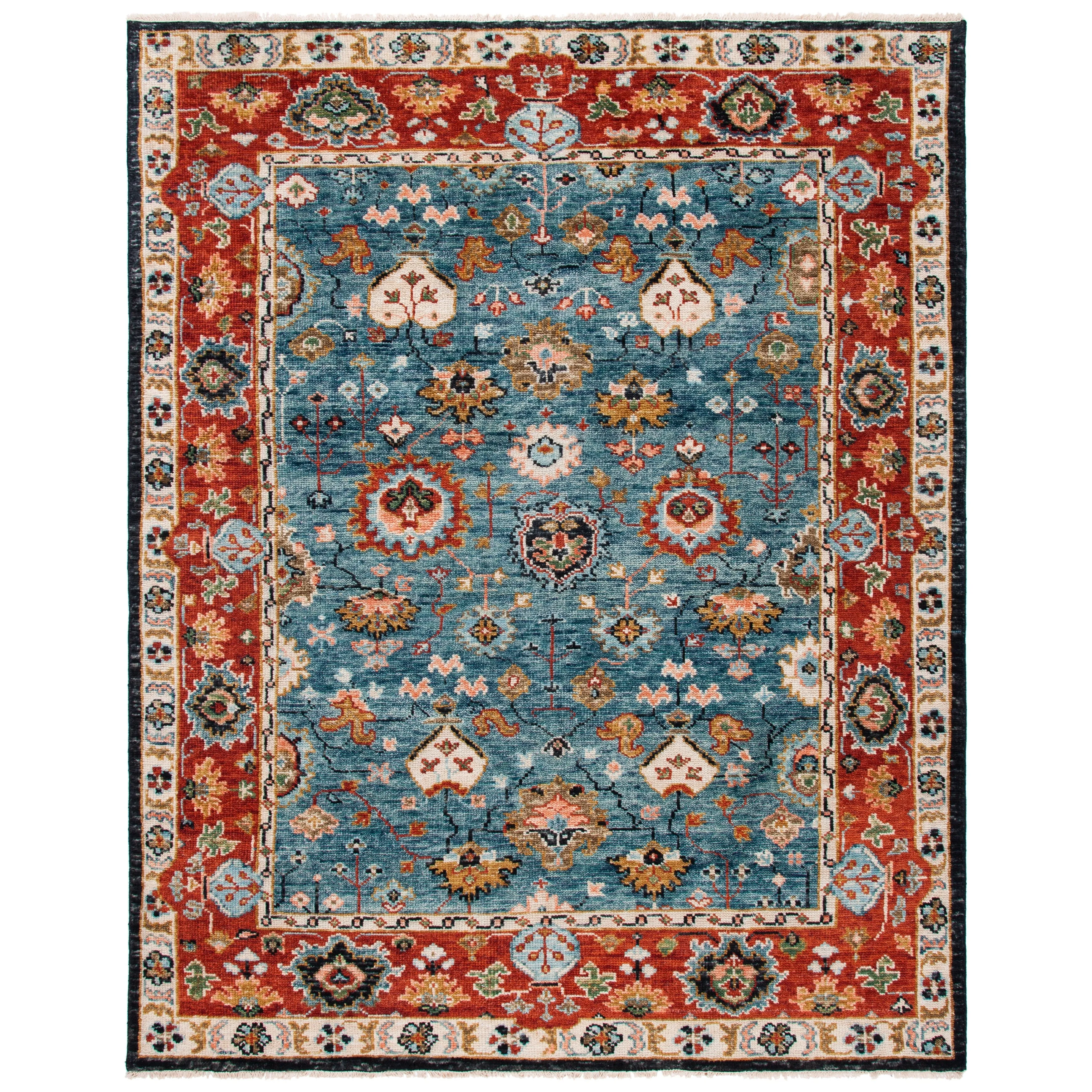 SAFAVIEH Hand-Knotted Samarkand Rosemonde Wool Rug