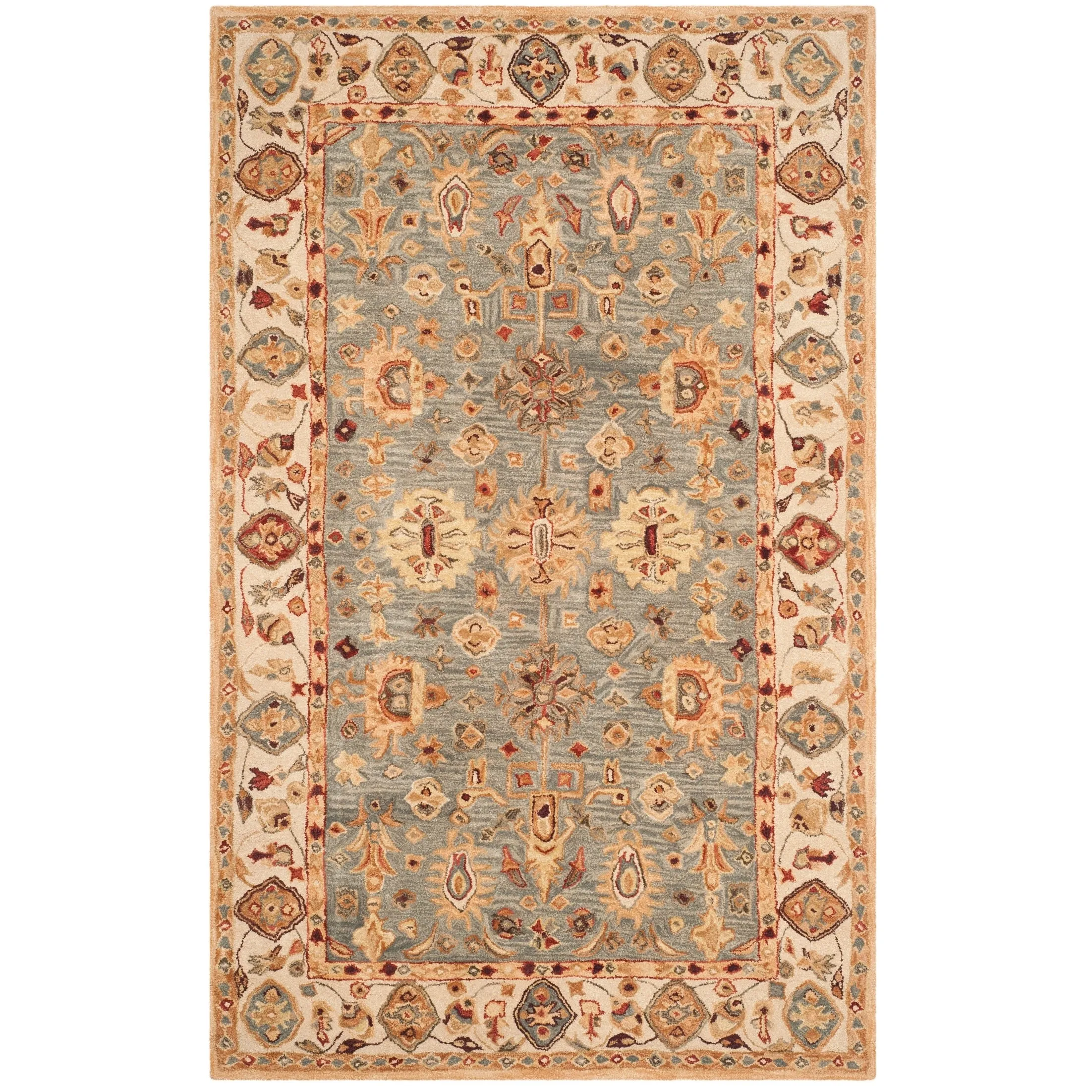 SAFAVIEH Handmade Anatolia Bibbi Traditional Oriental Hand-spun Wool Rug