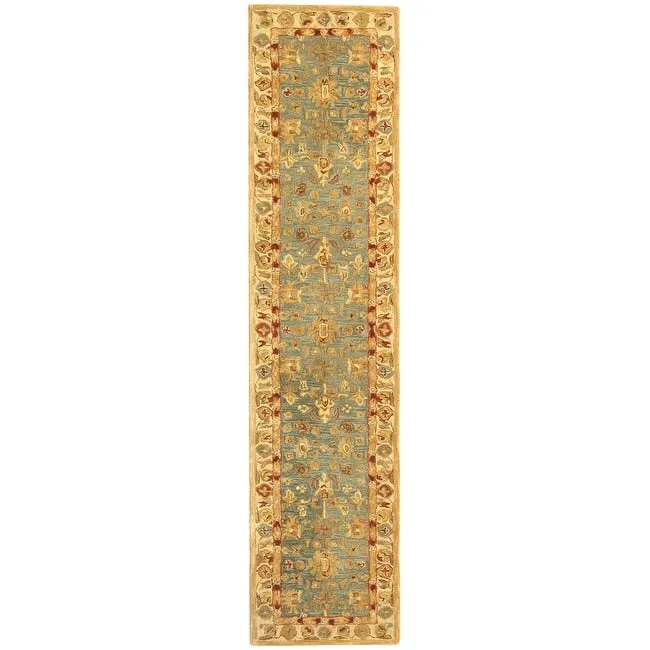 SAFAVIEH Handmade Anatolia Bibbi Traditional Oriental Hand-spun Wool Rug