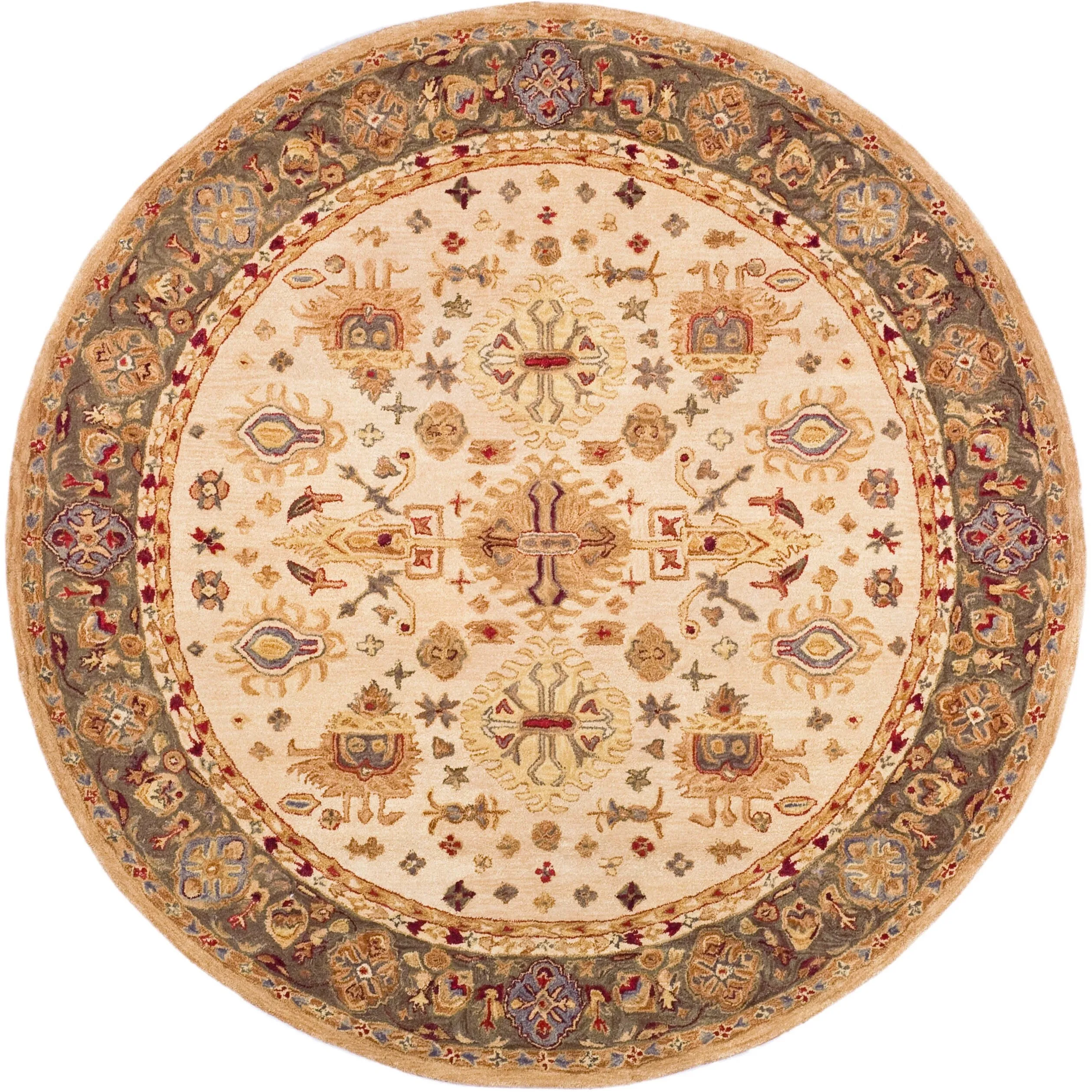 SAFAVIEH Handmade Anatolia Bibbi Traditional Oriental Hand-spun Wool Rug
