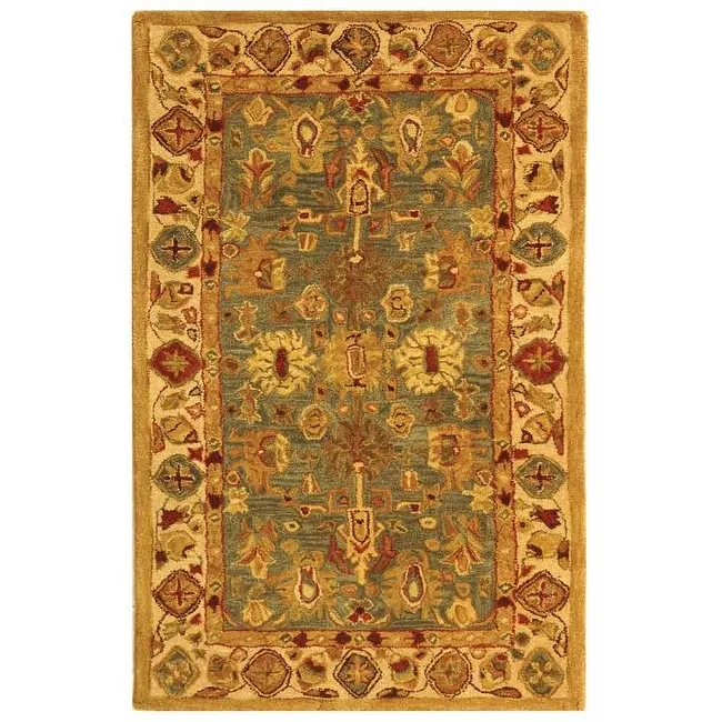 SAFAVIEH Handmade Anatolia Bibbi Traditional Oriental Hand-spun Wool Rug