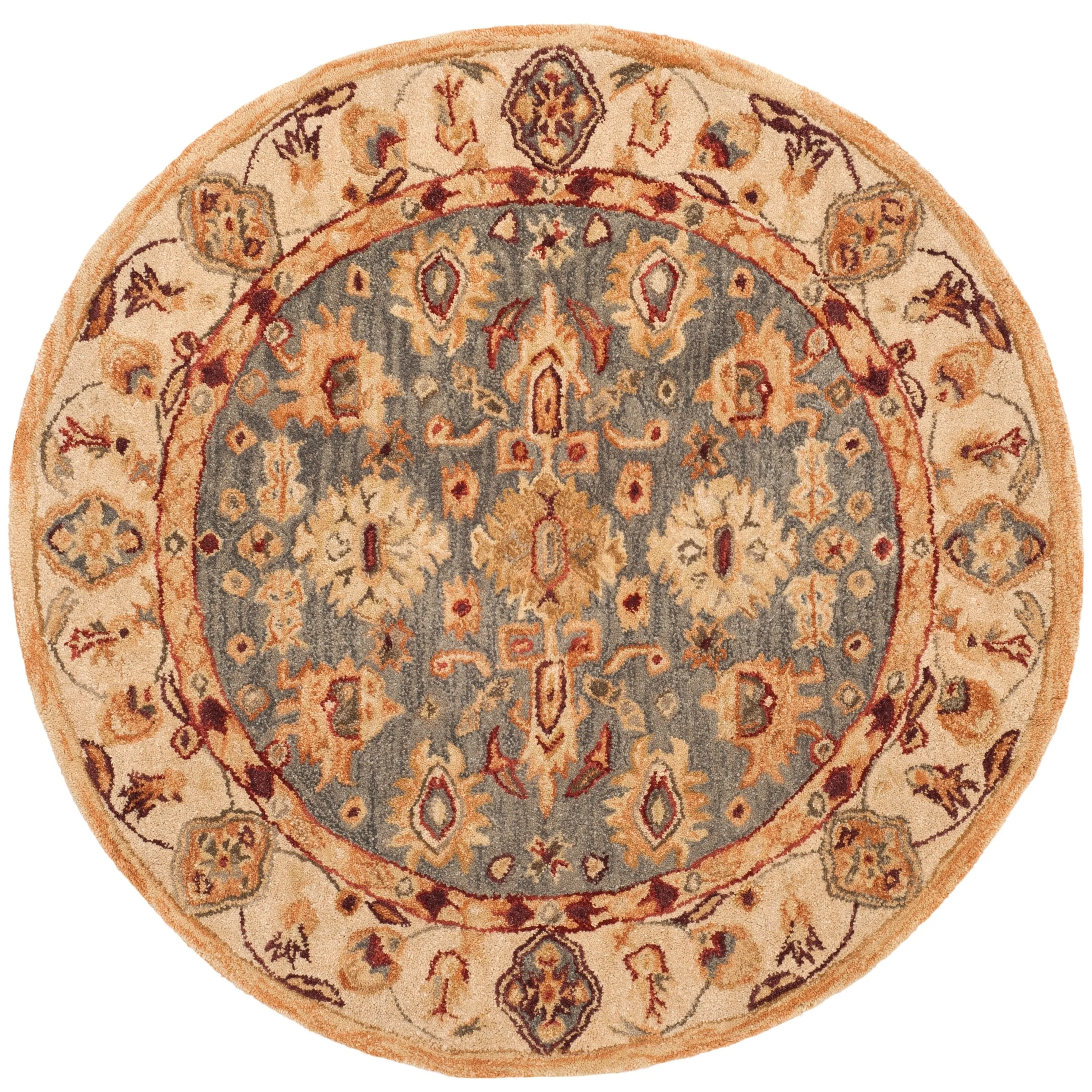 SAFAVIEH Handmade Anatolia Bibbi Traditional Oriental Hand-spun Wool Rug