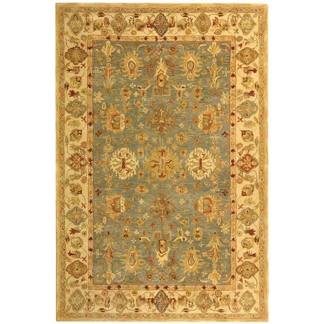 SAFAVIEH Handmade Anatolia Bibbi Traditional Oriental Hand-spun Wool Rug