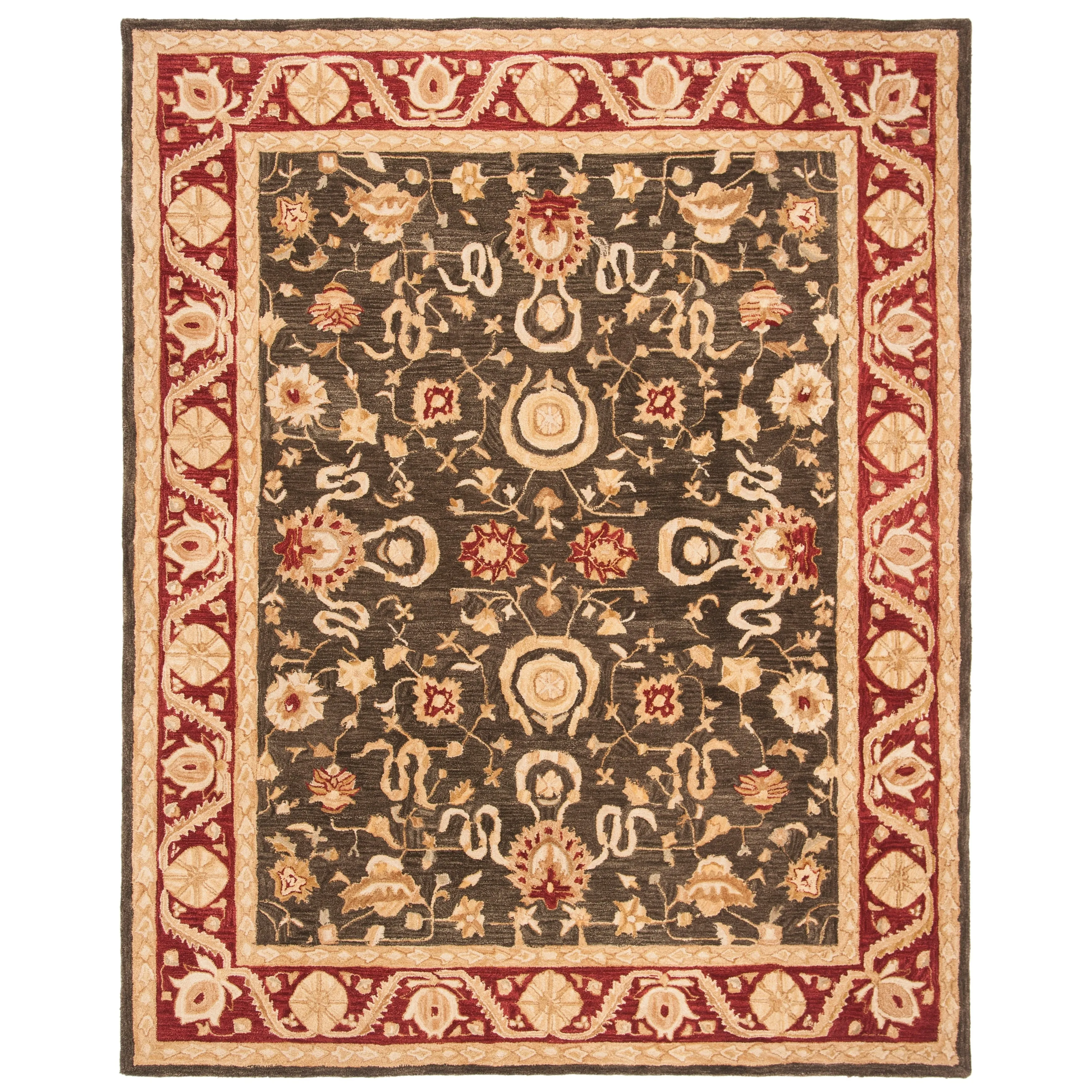 SAFAVIEH Handmade Anatolia Bibi Traditional Oriental Hand-spun Wool Rug