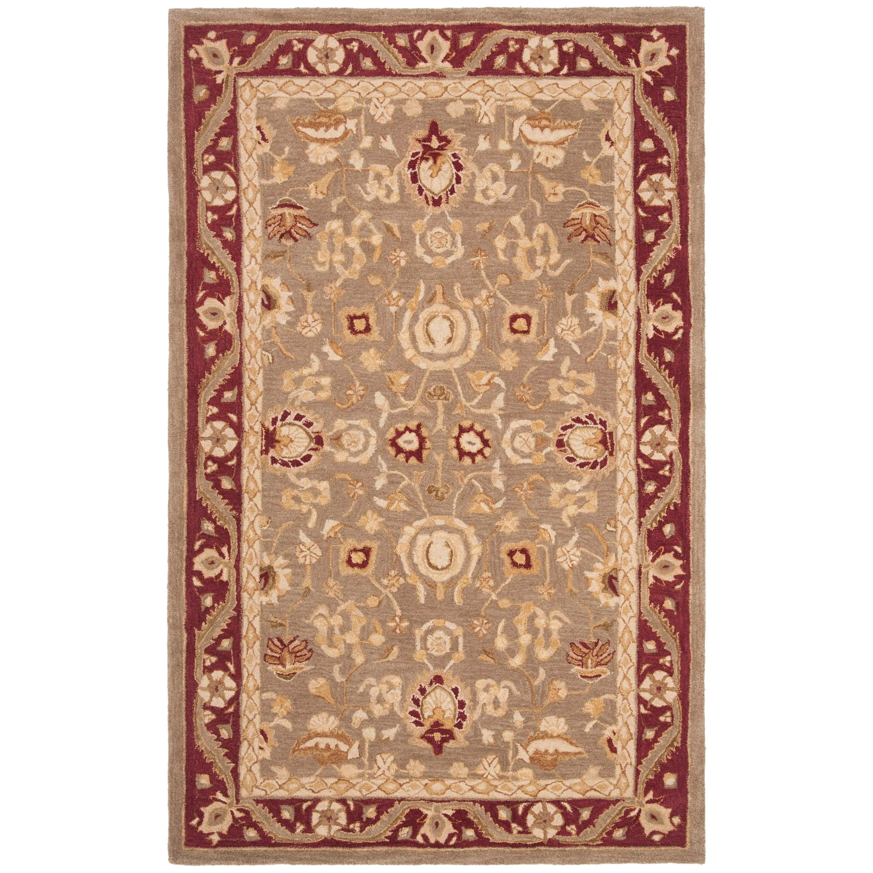 SAFAVIEH Handmade Anatolia Bibi Traditional Oriental Hand-spun Wool Rug