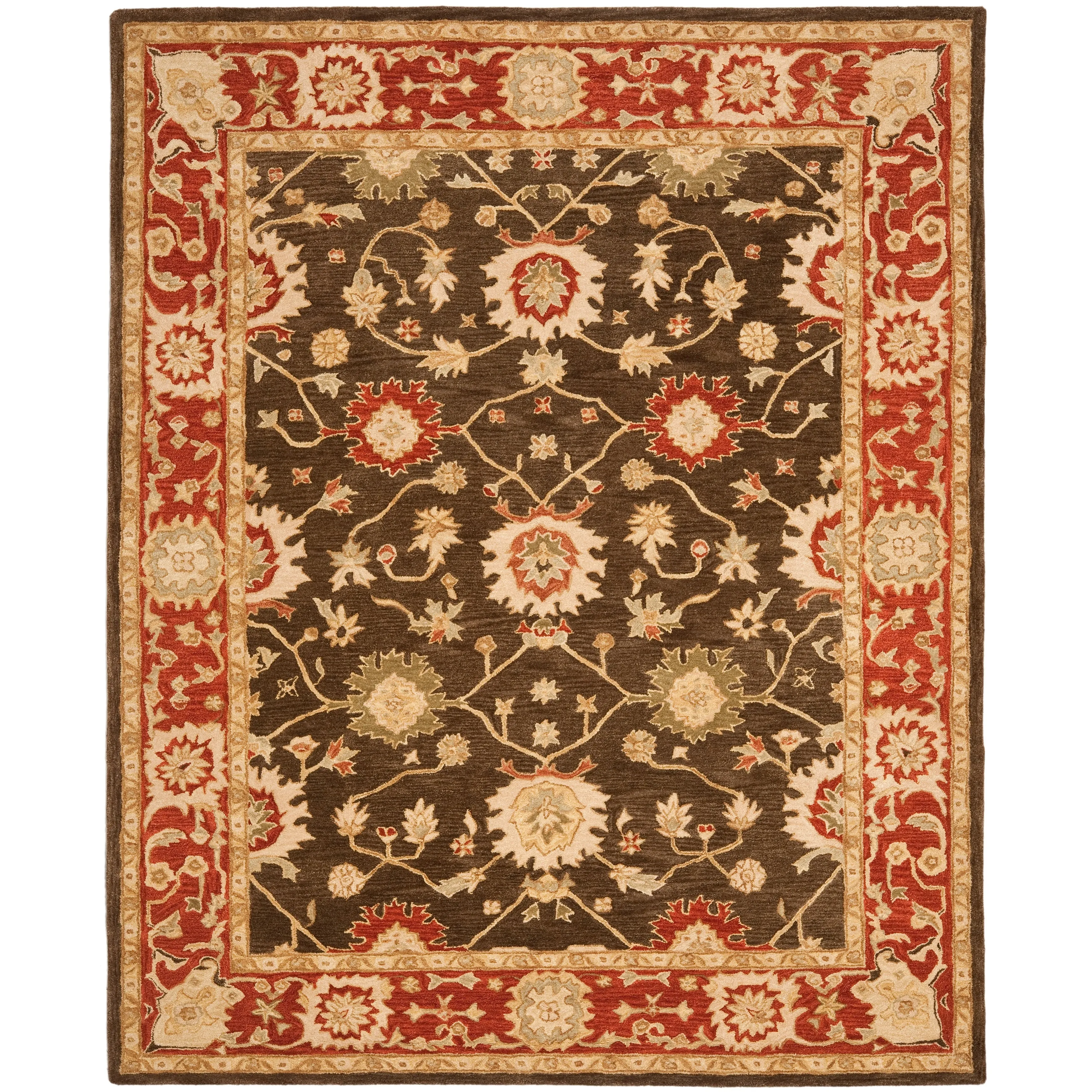 SAFAVIEH Handmade Anatolia Evanthia Traditional Oriental Hand-spun Wool Rug