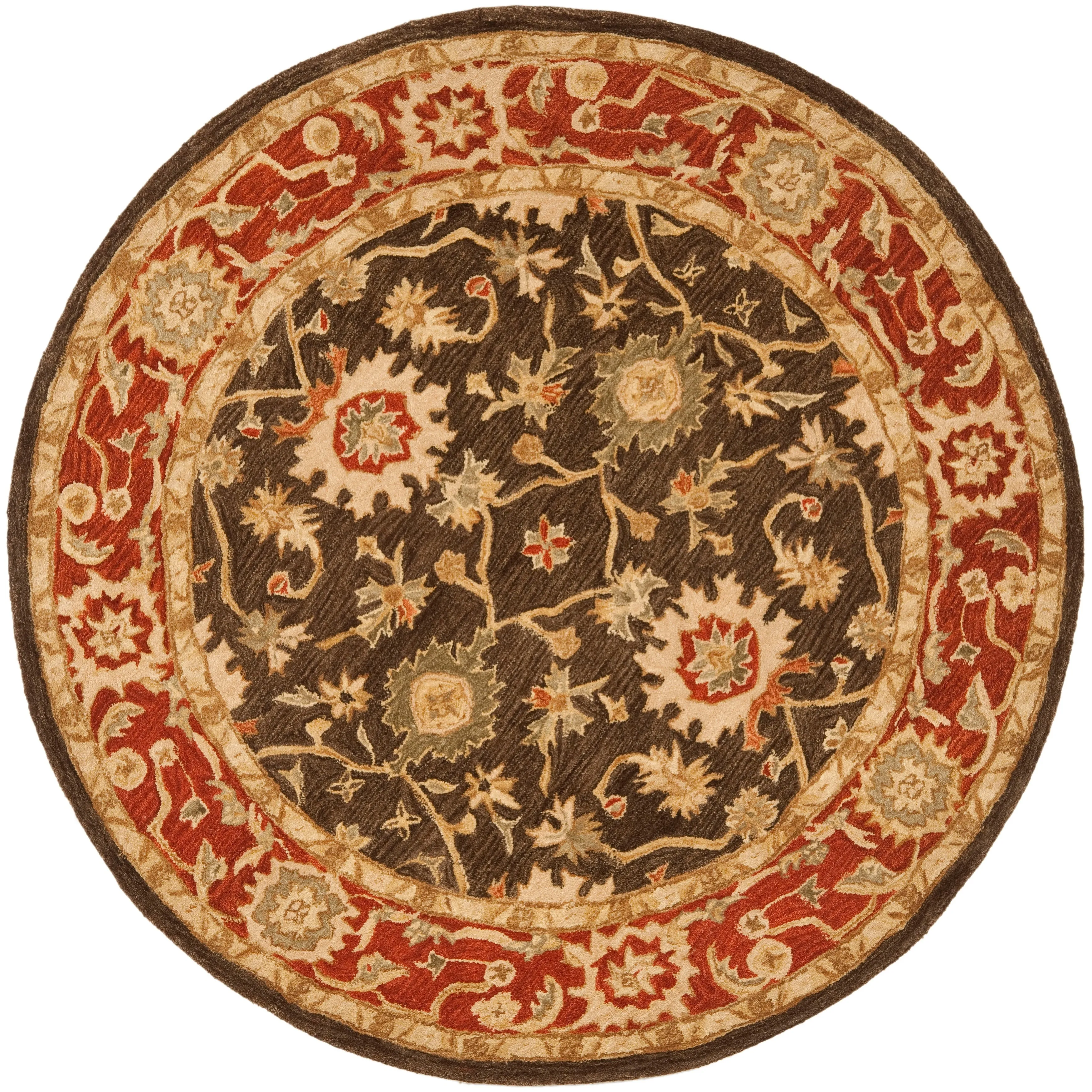 SAFAVIEH Handmade Anatolia Evanthia Traditional Oriental Hand-spun Wool Rug