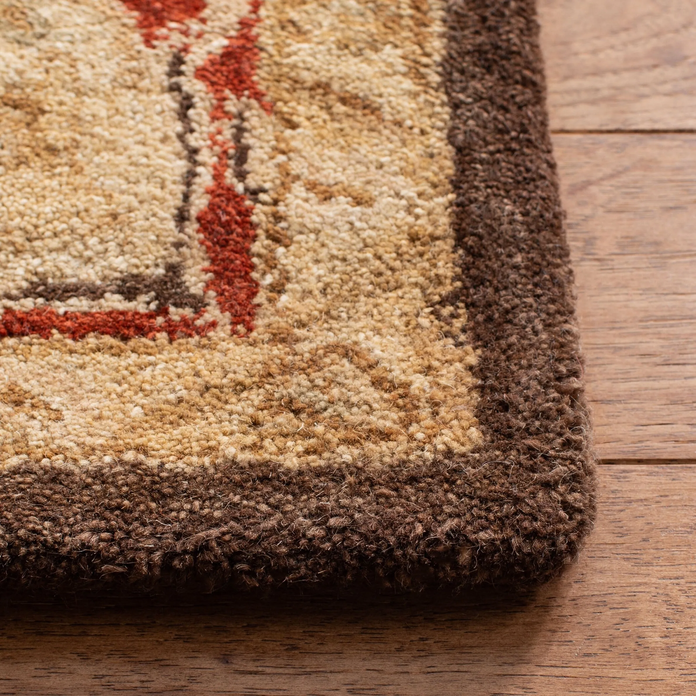 SAFAVIEH Handmade Anatolia Evanthia Traditional Oriental Hand-spun Wool Rug