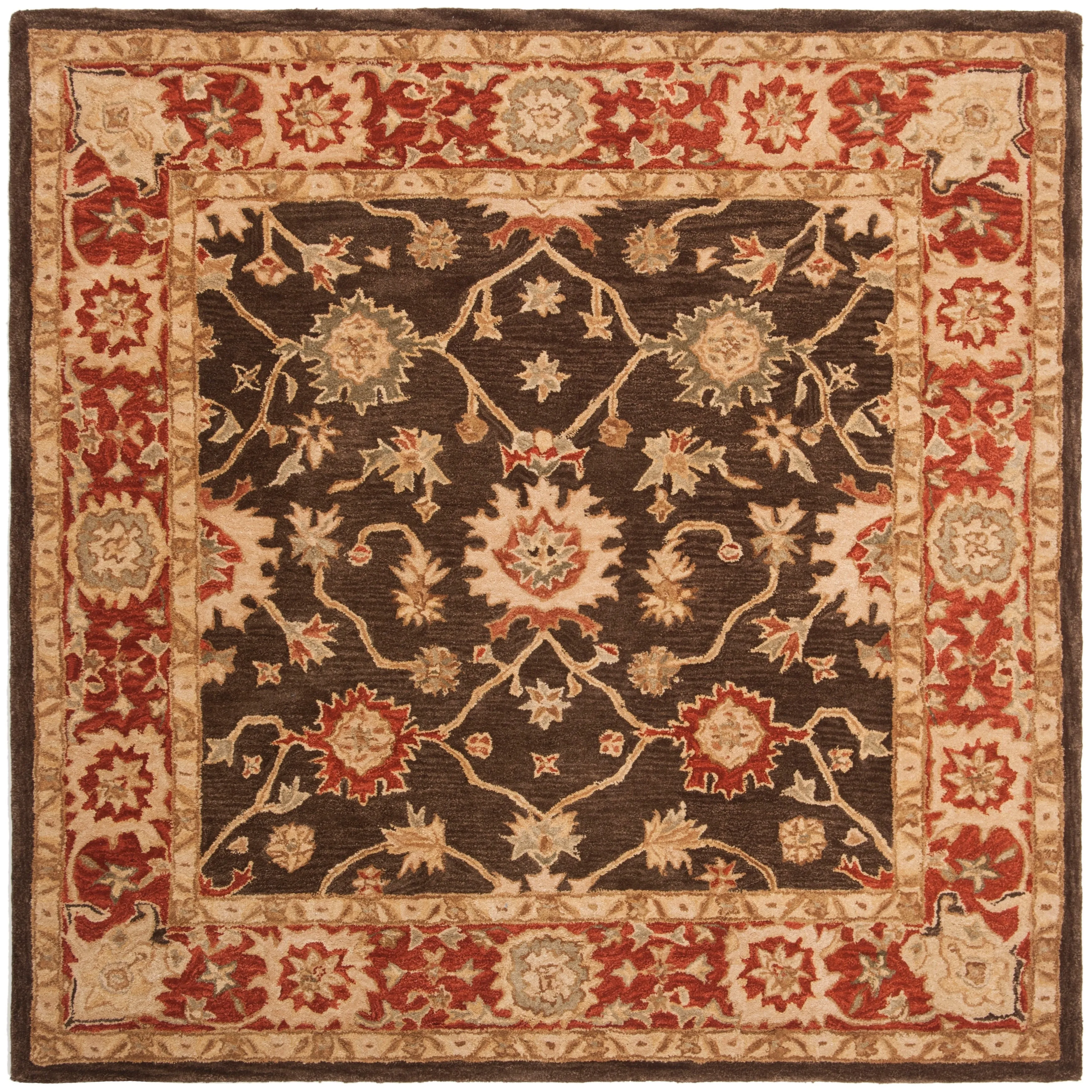 SAFAVIEH Handmade Anatolia Evanthia Traditional Oriental Hand-spun Wool Rug