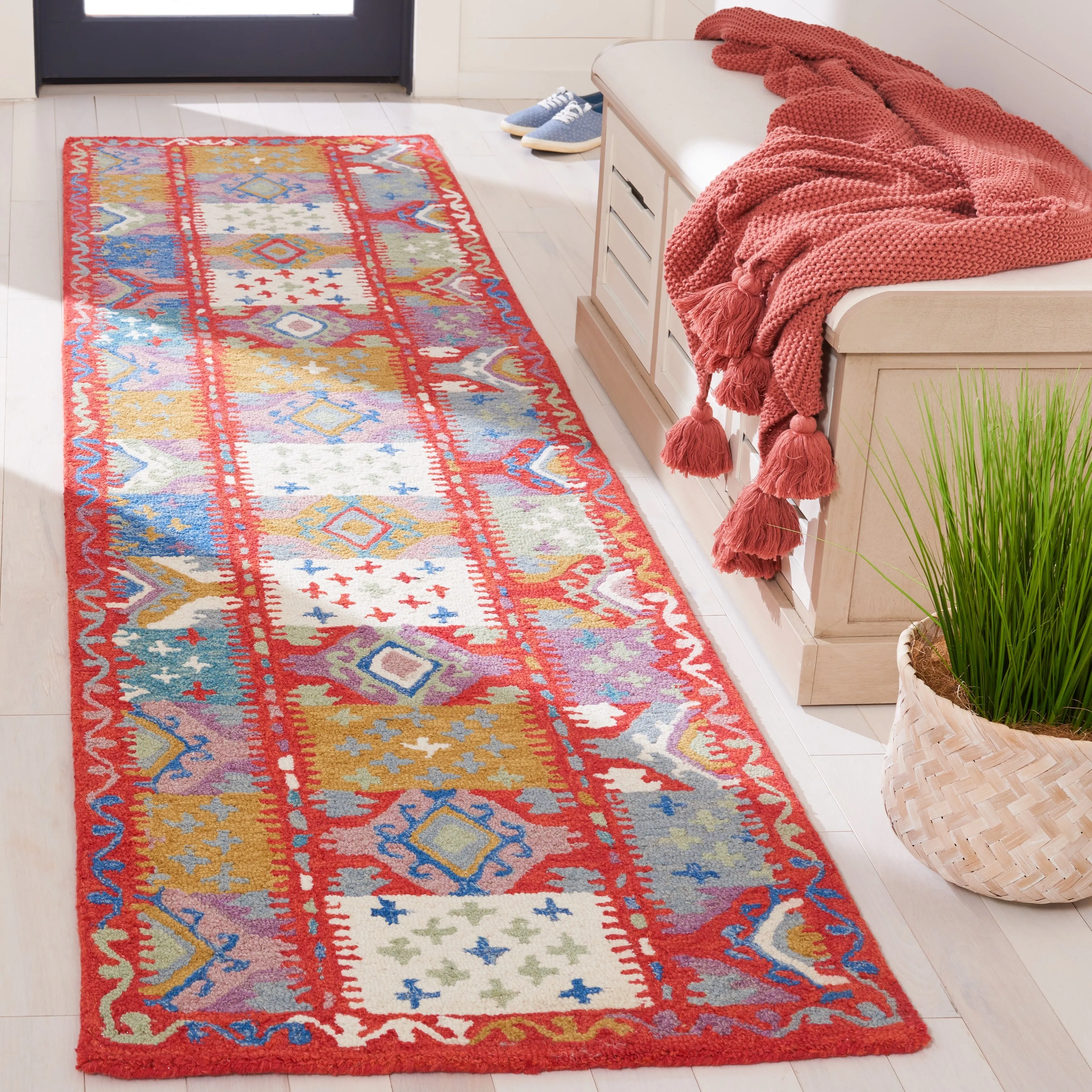 SAFAVIEH Handmade Aspen orkatla Boho Tribal Wool Rug