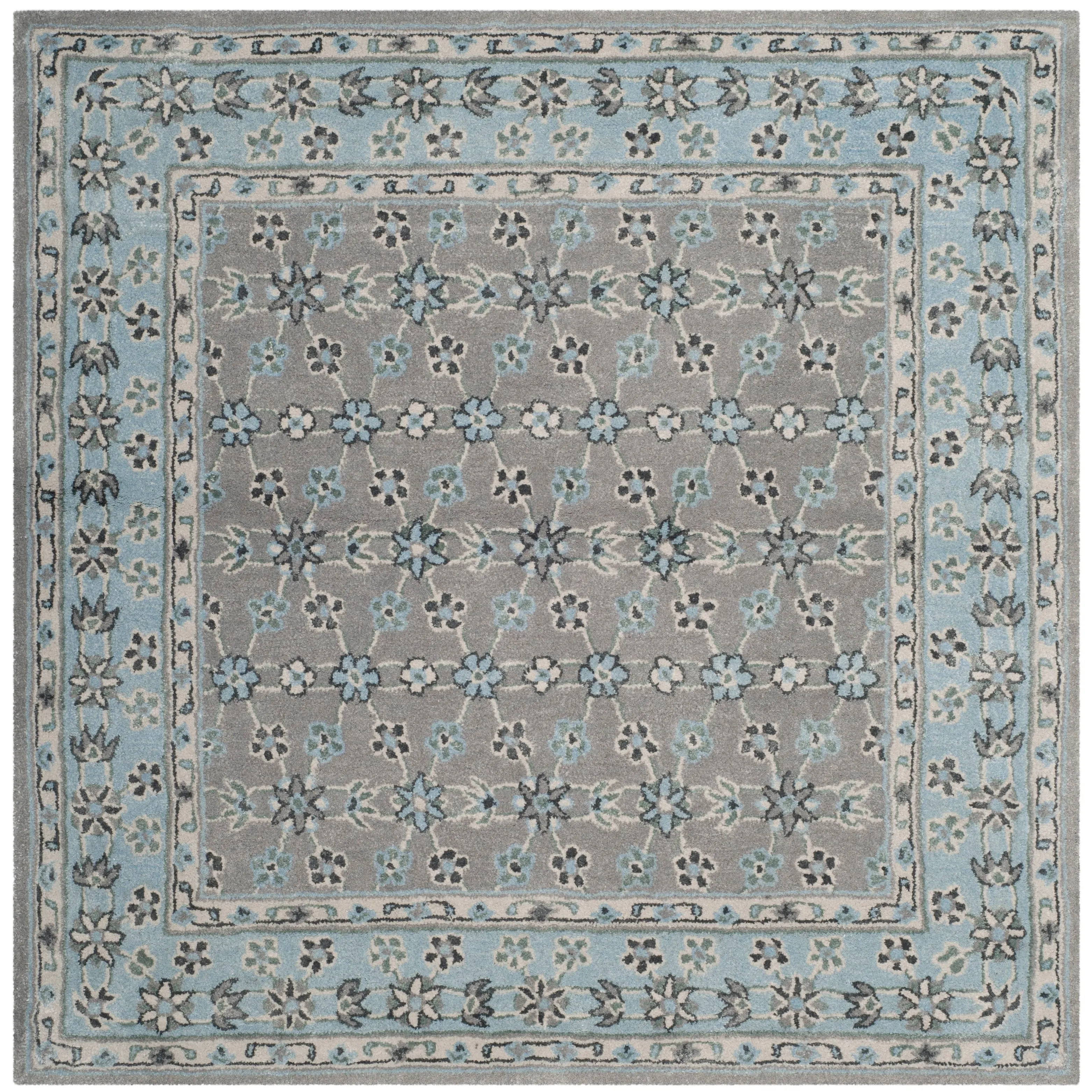 SAFAVIEH Handmade Bella Cevriye Modern Floral Wool Rug