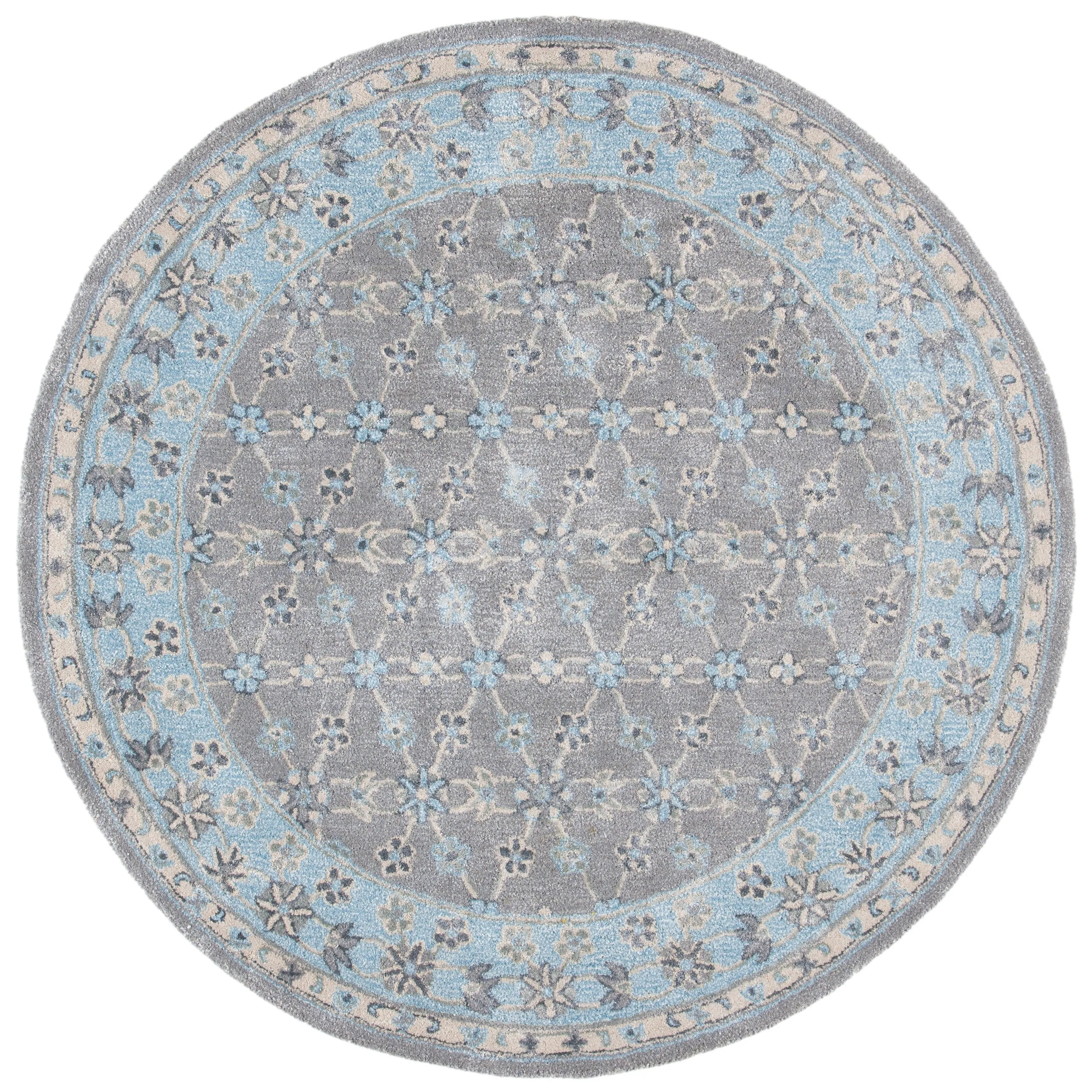 SAFAVIEH Handmade Bella Cevriye Modern Floral Wool Rug