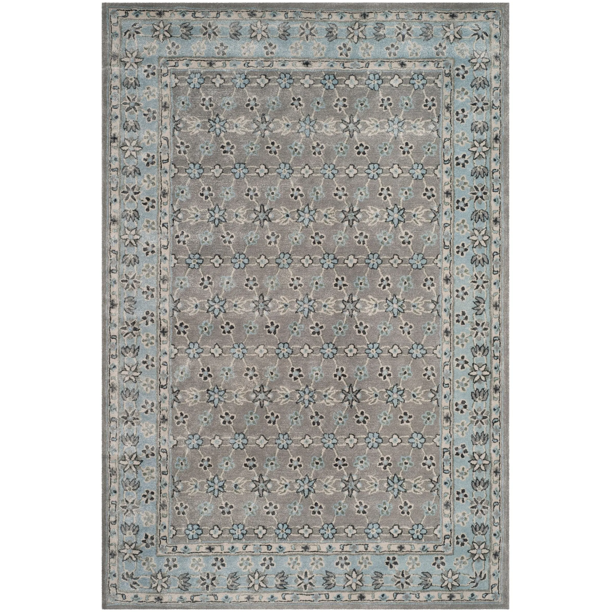 SAFAVIEH Handmade Bella Cevriye Modern Floral Wool Rug