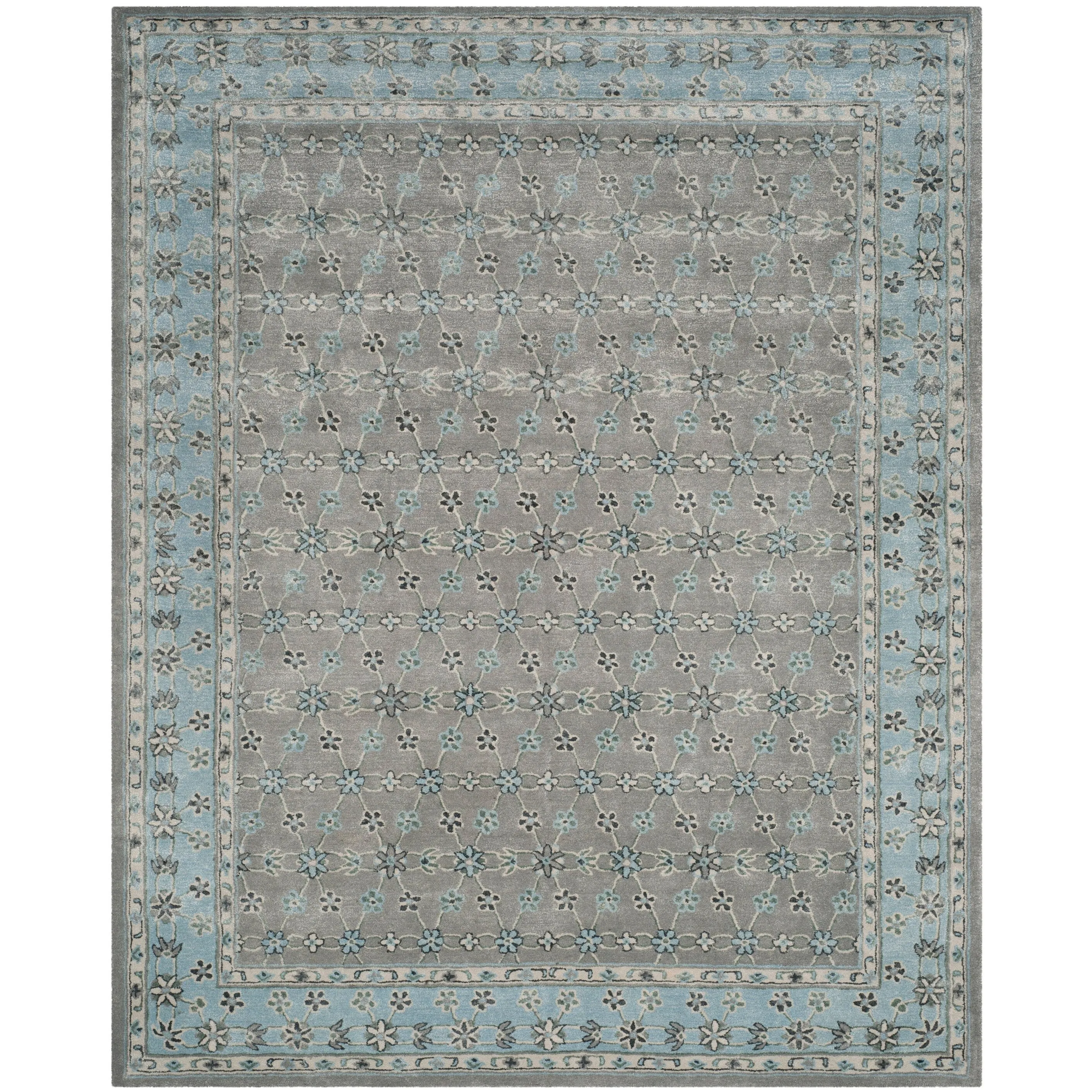 SAFAVIEH Handmade Bella Cevriye Modern Floral Wool Rug