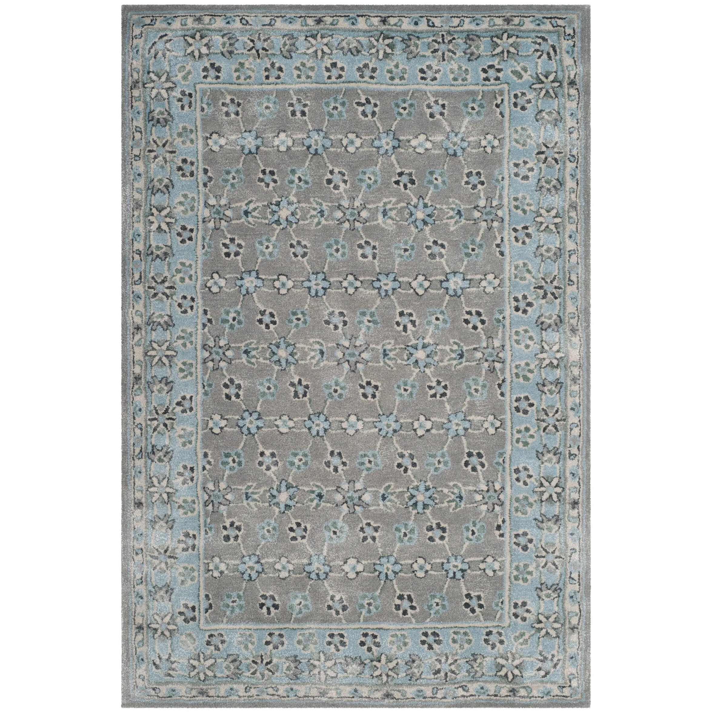 SAFAVIEH Handmade Bella Cevriye Modern Floral Wool Rug