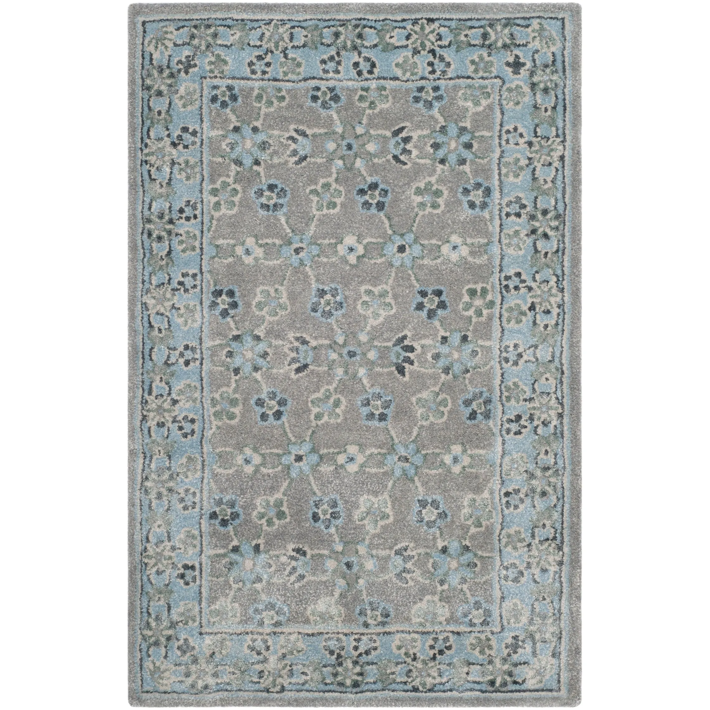SAFAVIEH Handmade Bella Cevriye Modern Floral Wool Rug
