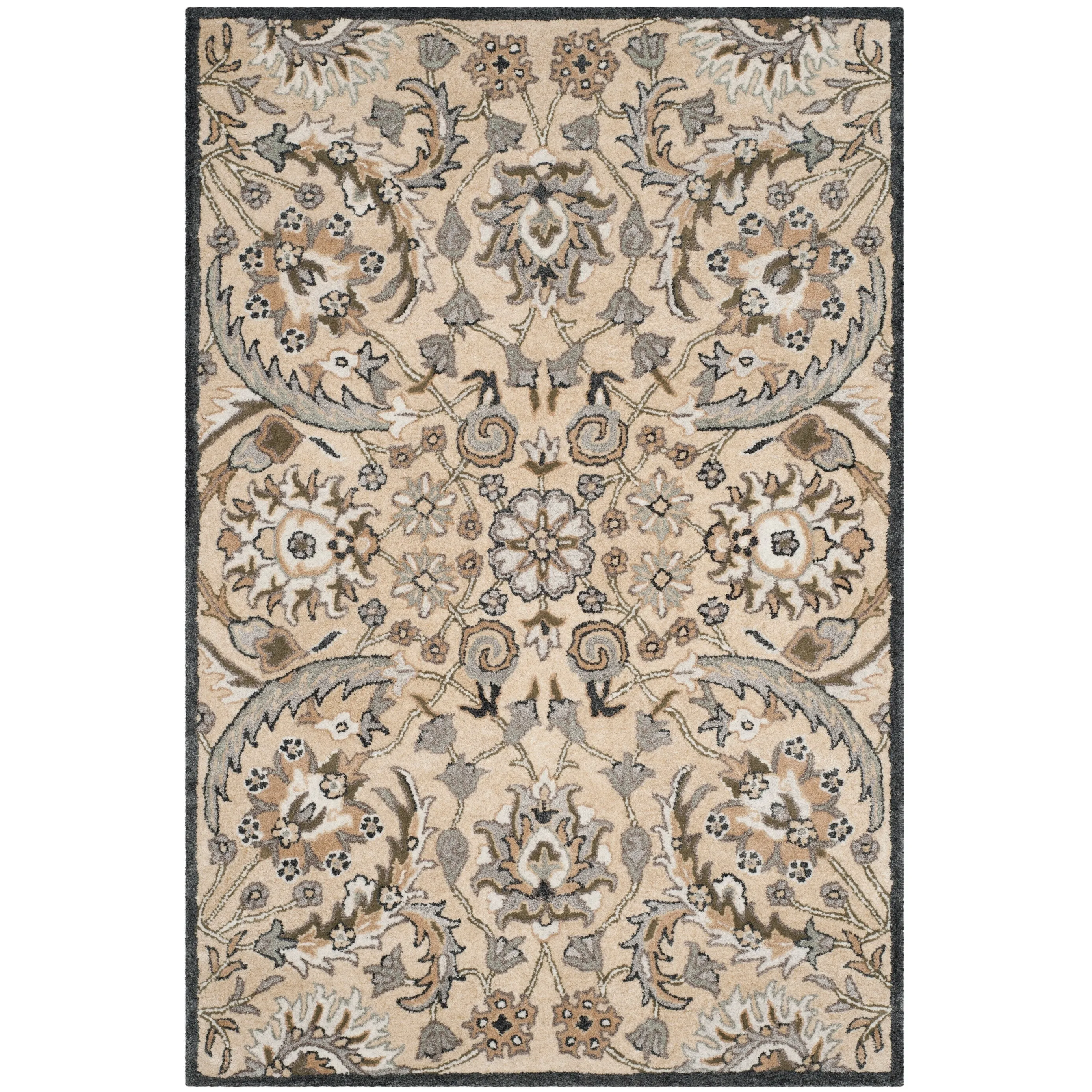 SAFAVIEH Handmade Bella Tifenn Modern Floral Wool Rug
