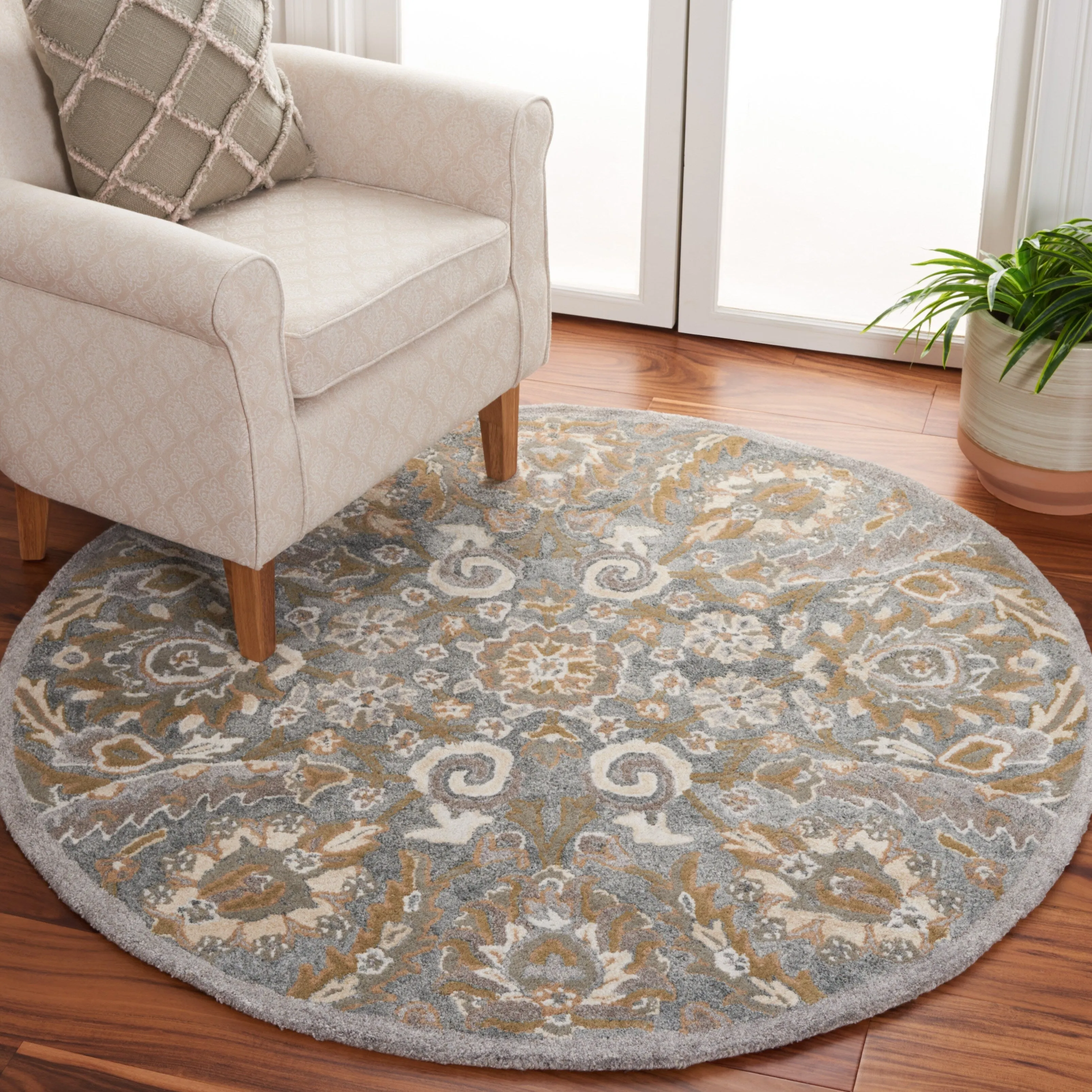 SAFAVIEH Handmade Bella Tifenn Modern Floral Wool Rug