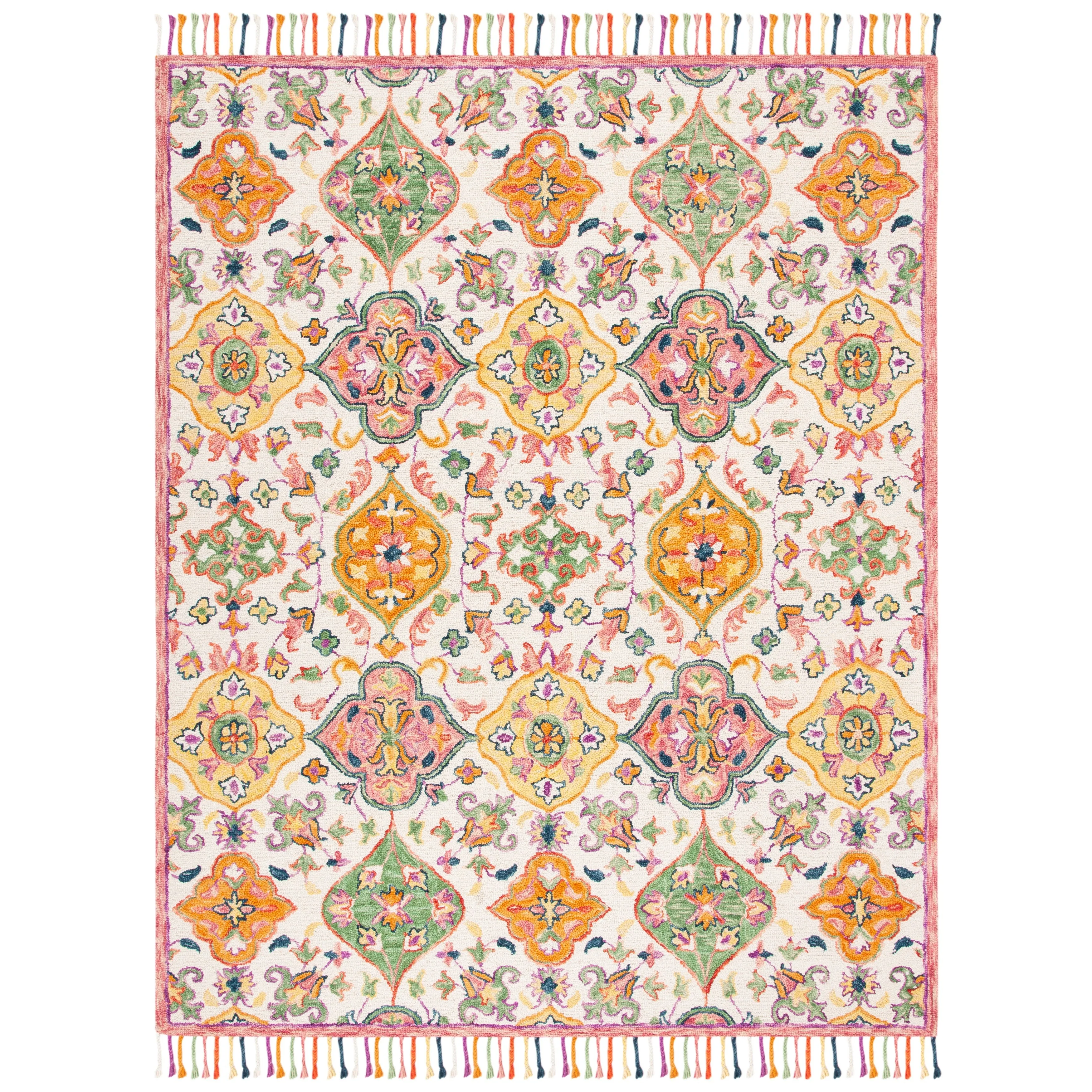 SAFAVIEH Handmade Blossom Amke Modern Floral Wool Rug