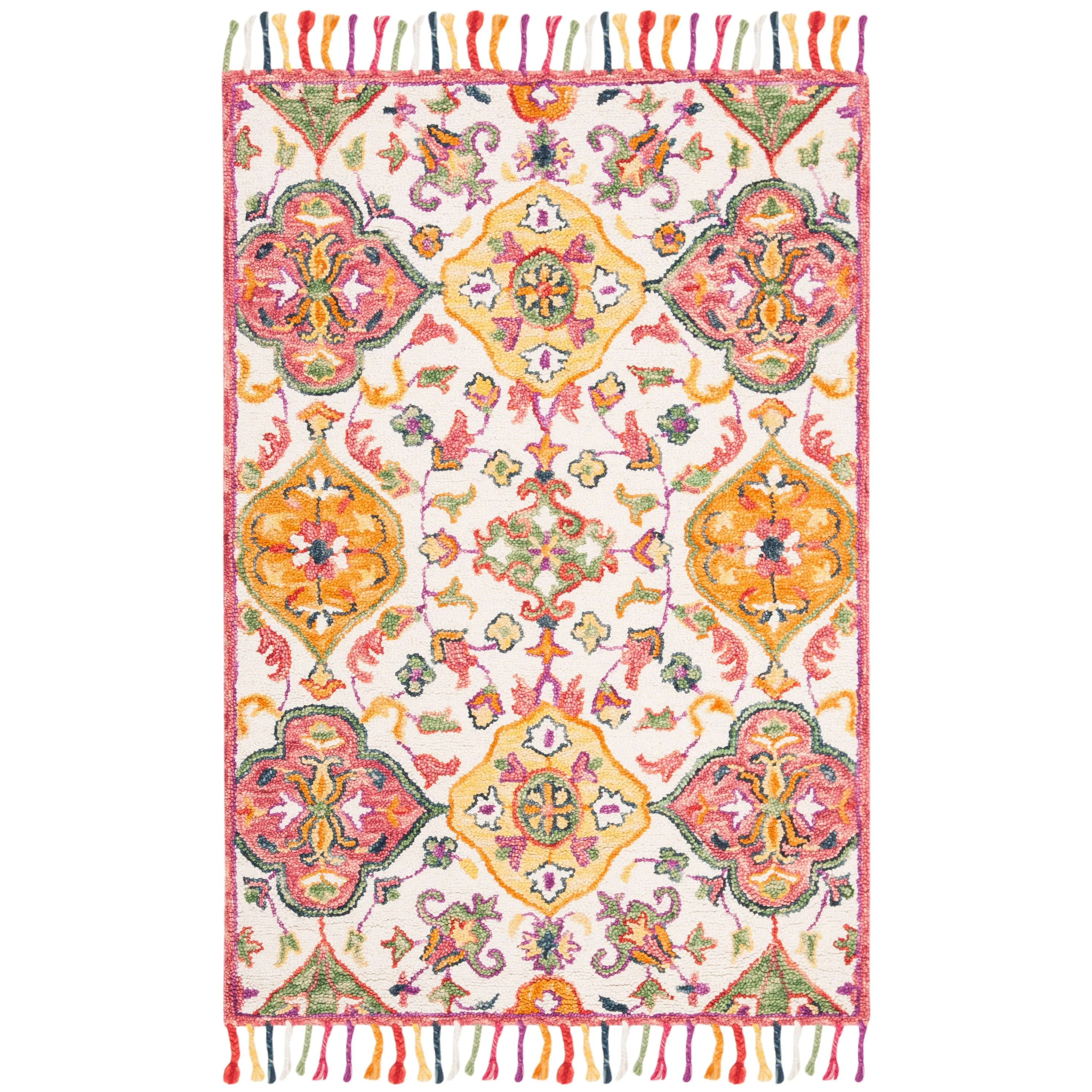 SAFAVIEH Handmade Blossom Amke Modern Floral Wool Rug