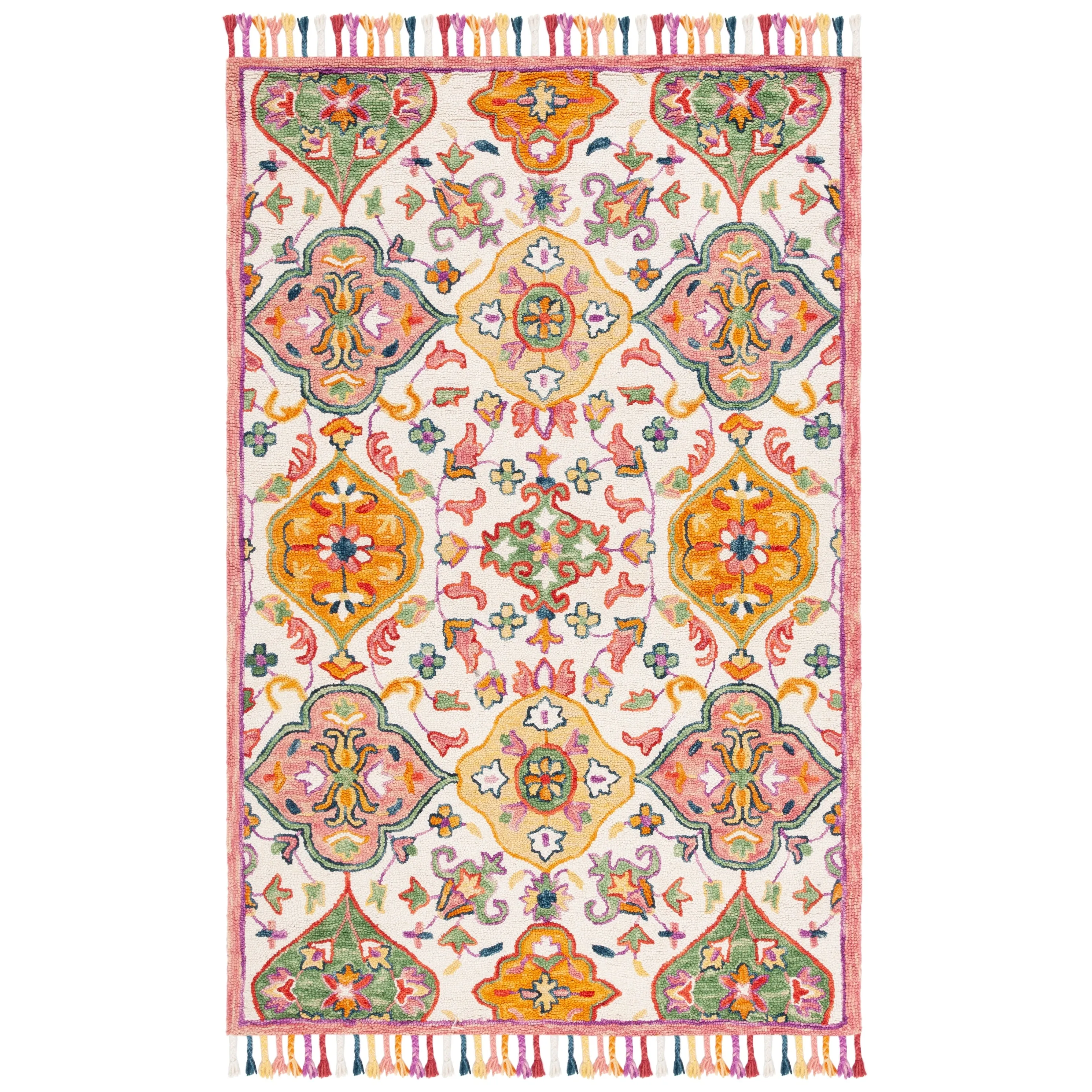 SAFAVIEH Handmade Blossom Amke Modern Floral Wool Rug