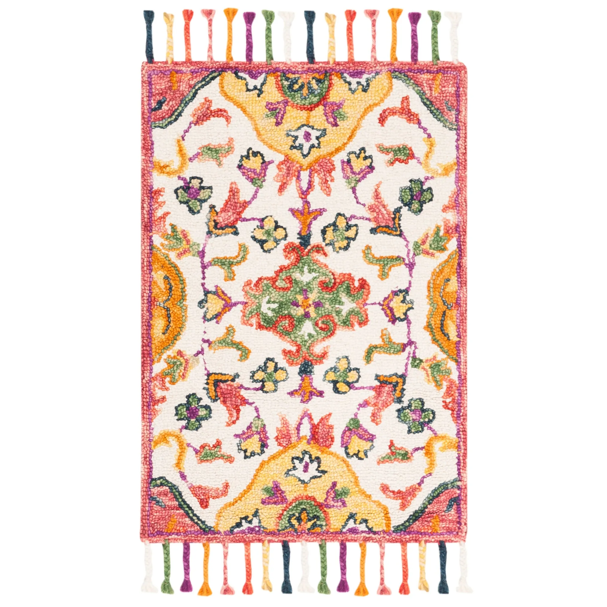 SAFAVIEH Handmade Blossom Amke Modern Floral Wool Rug