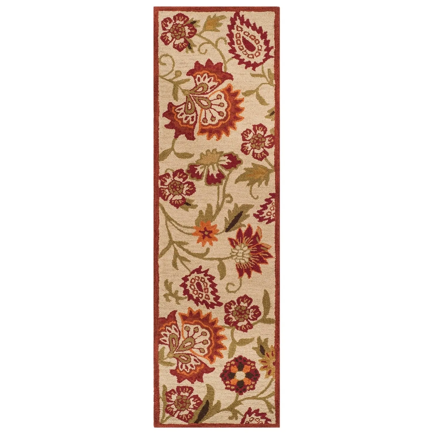 SAFAVIEH Handmade Blossom Anfisa Christene Modern Floral Wool Rug