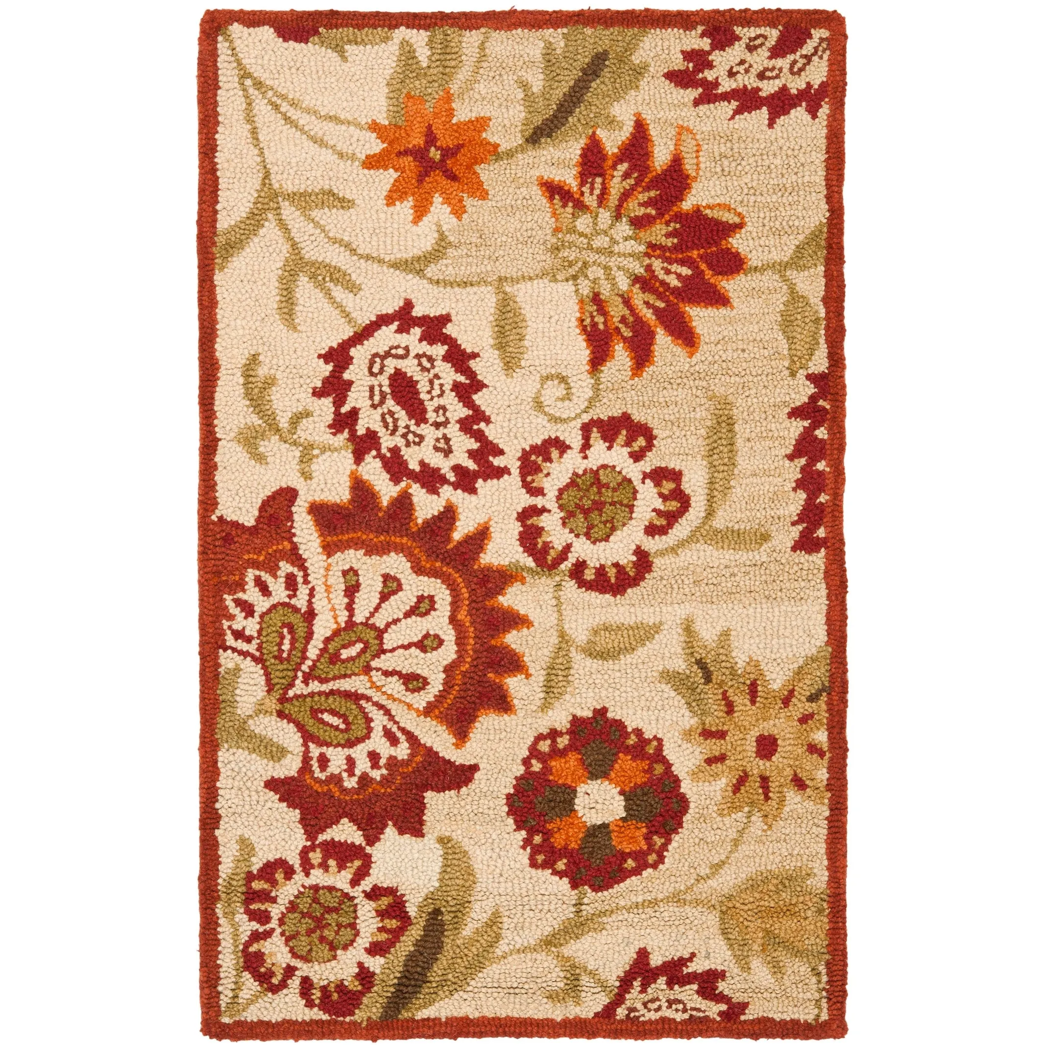 SAFAVIEH Handmade Blossom Anfisa Christene Modern Floral Wool Rug