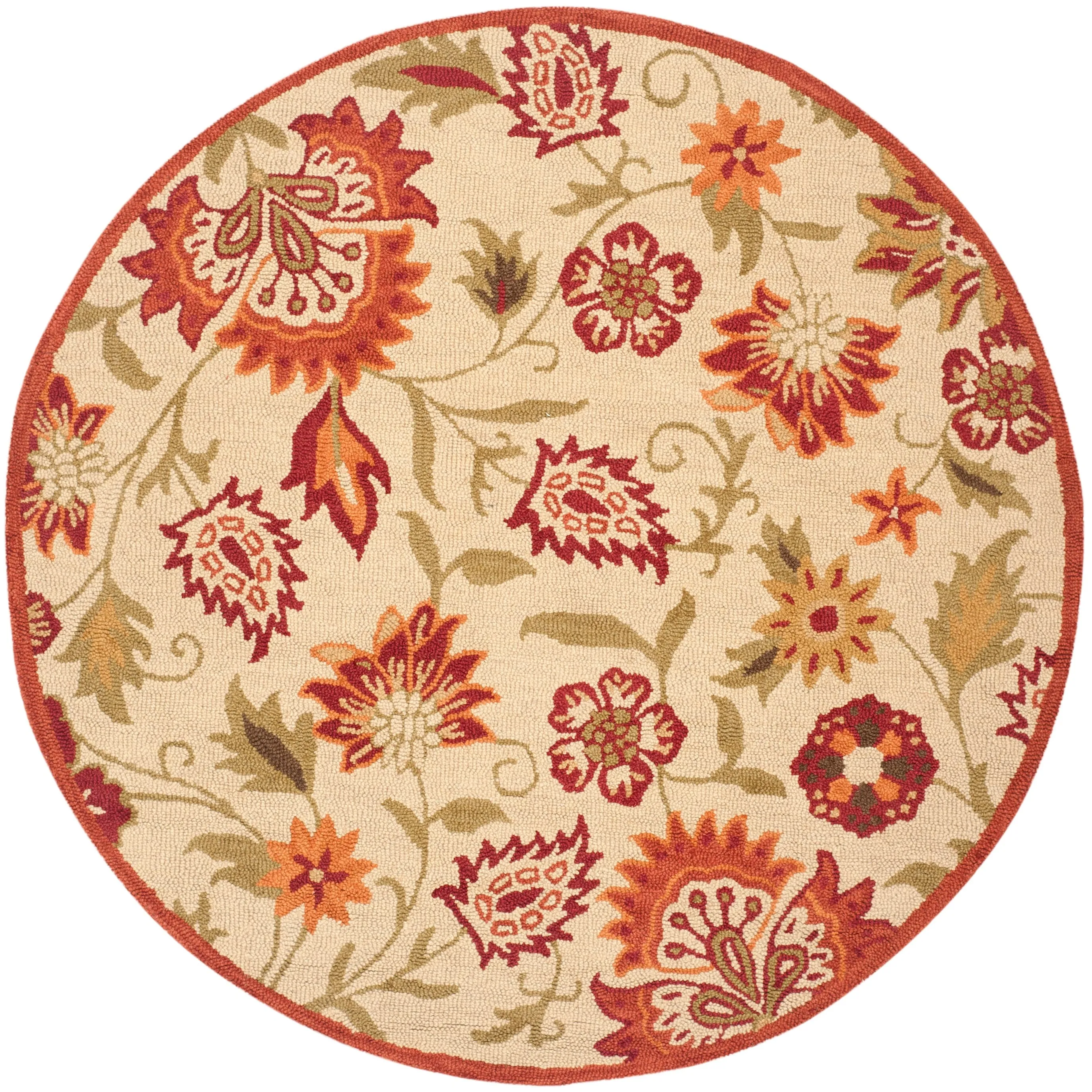 SAFAVIEH Handmade Blossom Anfisa Christene Modern Floral Wool Rug
