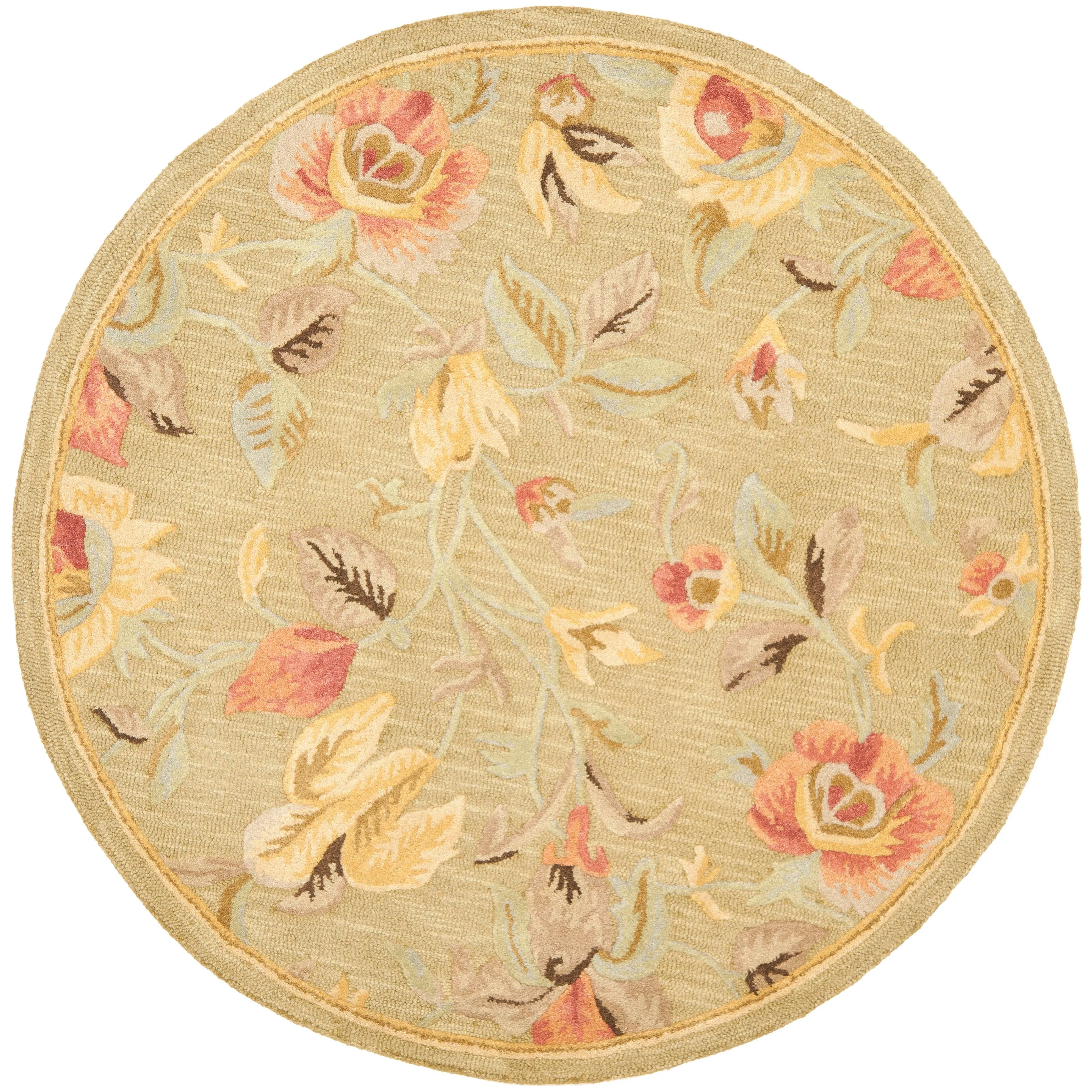 SAFAVIEH Handmade Blossom Donus Modern Floral Wool Rug