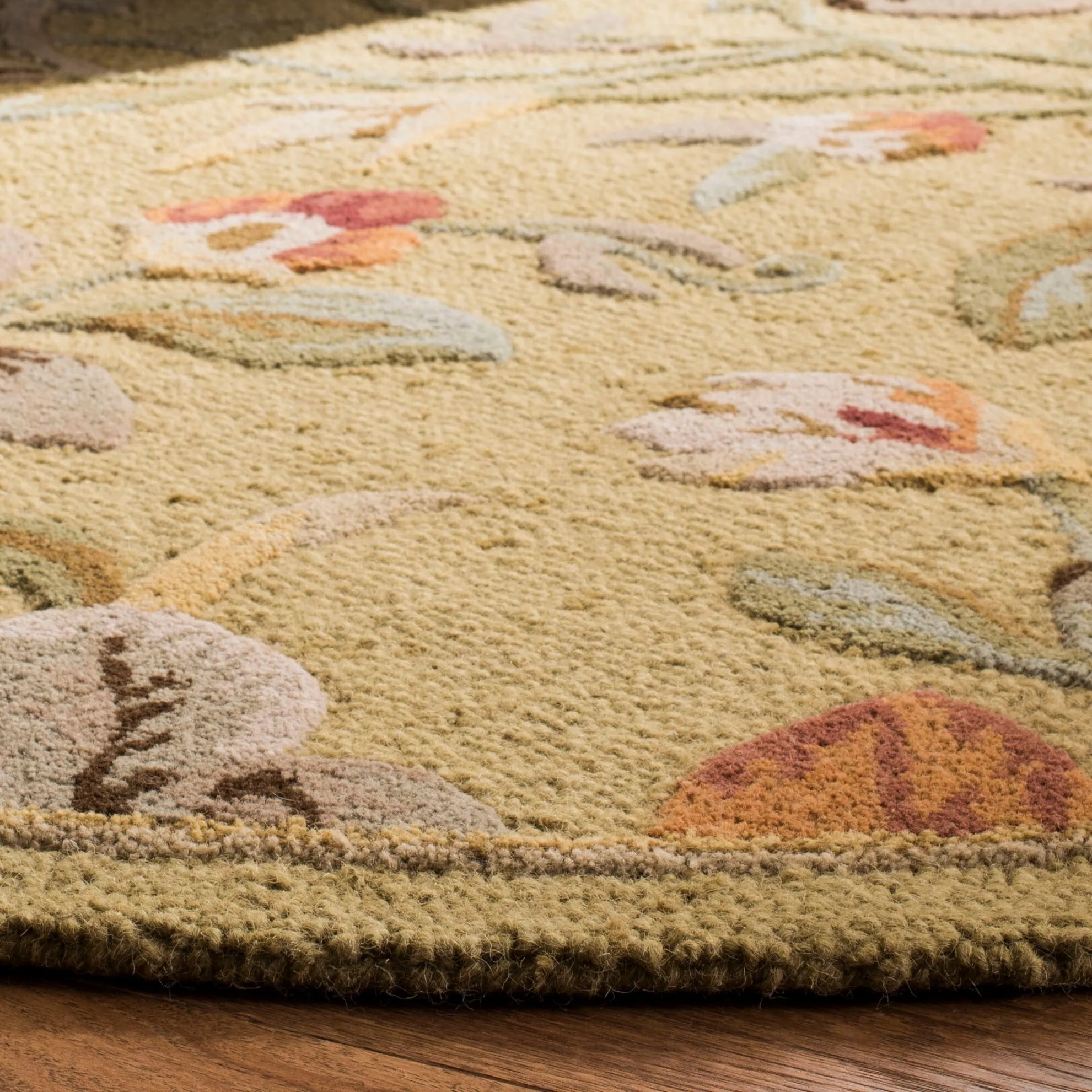 SAFAVIEH Handmade Blossom Donus Modern Floral Wool Rug