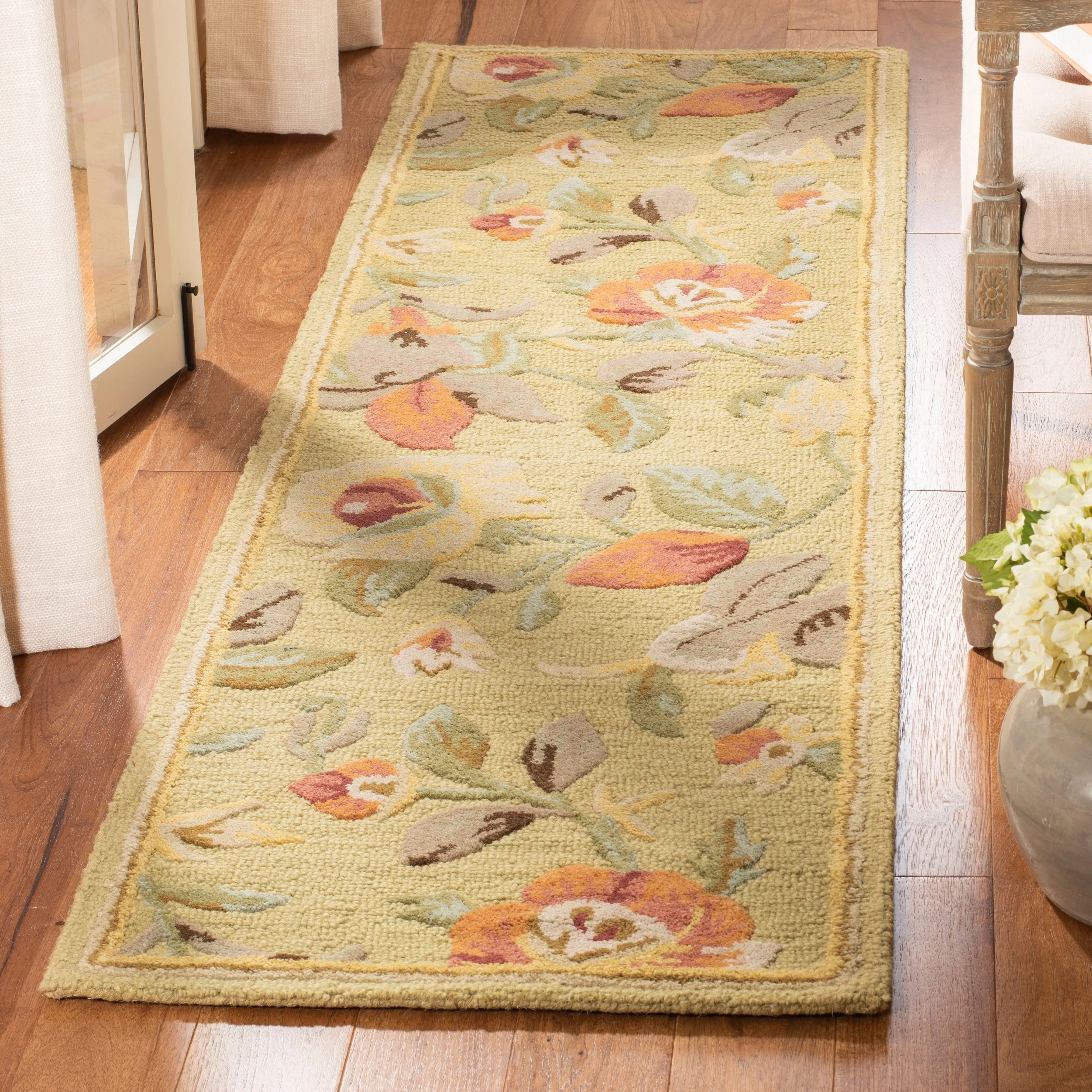 SAFAVIEH Handmade Blossom Donus Modern Floral Wool Rug