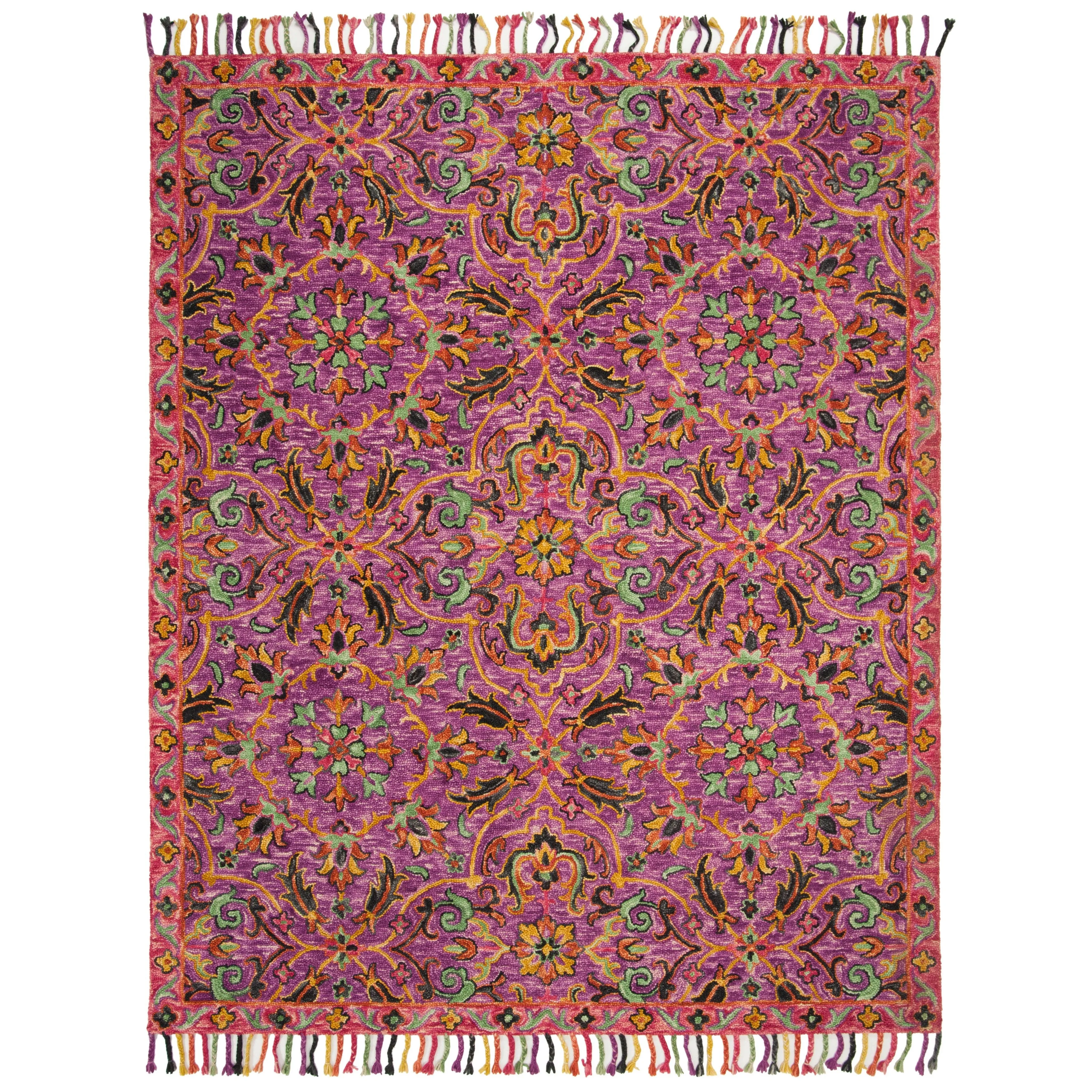 SAFAVIEH Handmade Blossom Sila Modern Floral Wool Rug