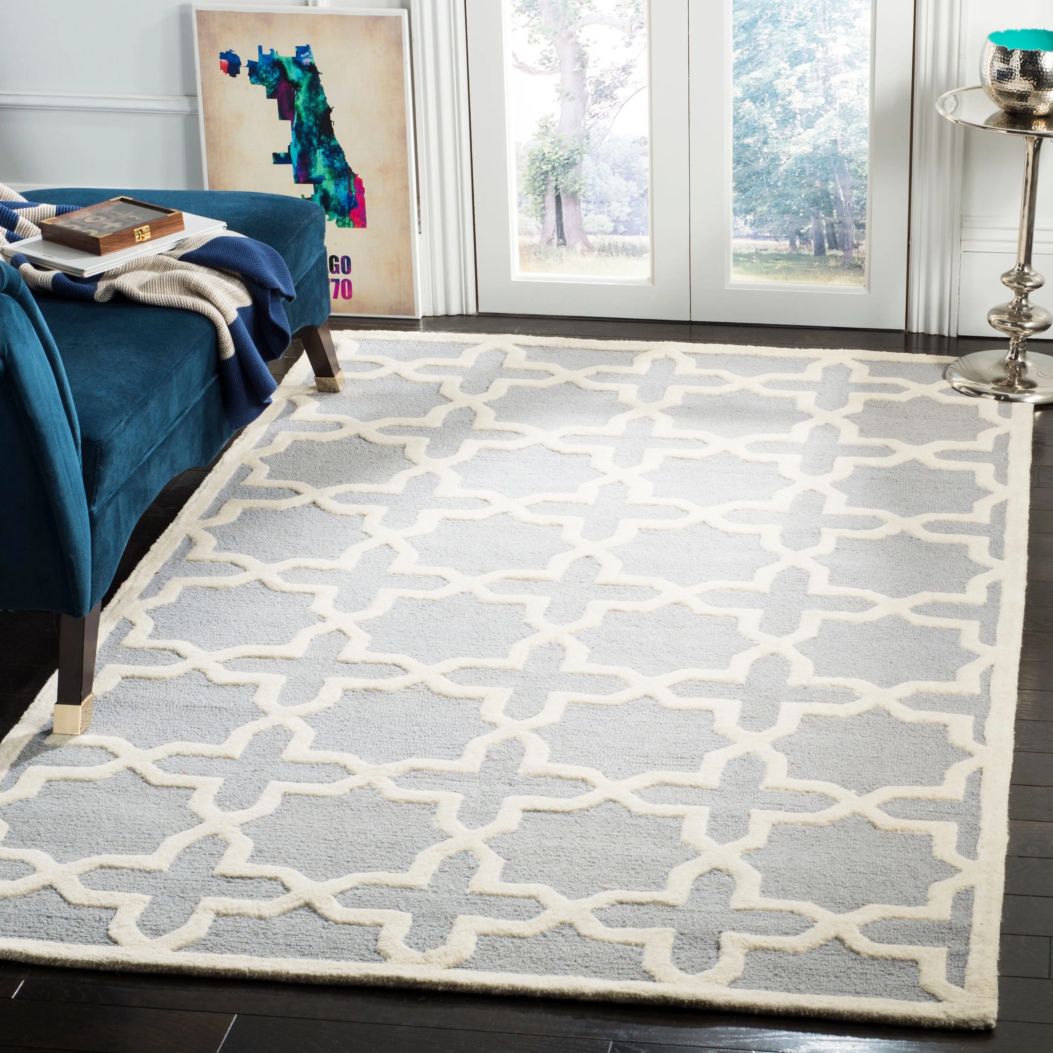 SAFAVIEH Handmade Cambridge Remedios Geometric Wool Rug