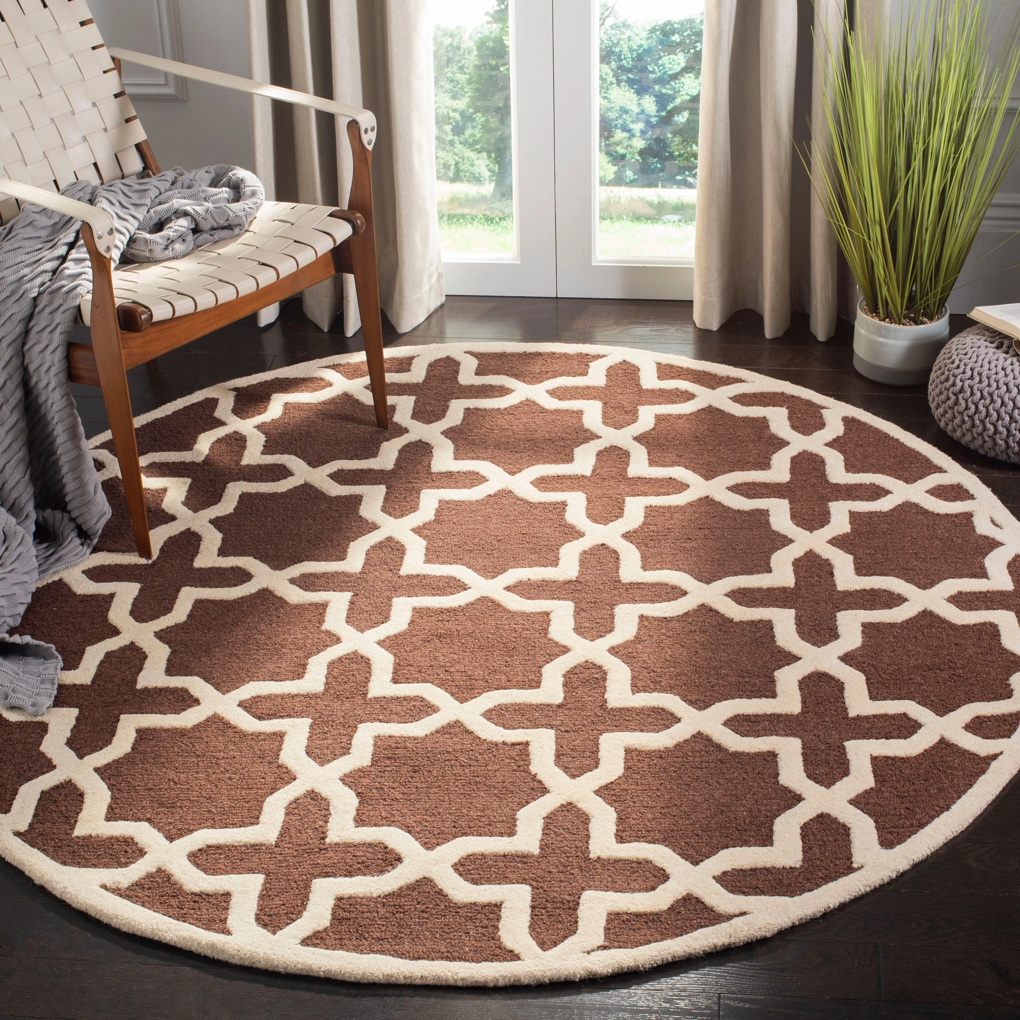 SAFAVIEH Handmade Cambridge Remedios Geometric Wool Rug