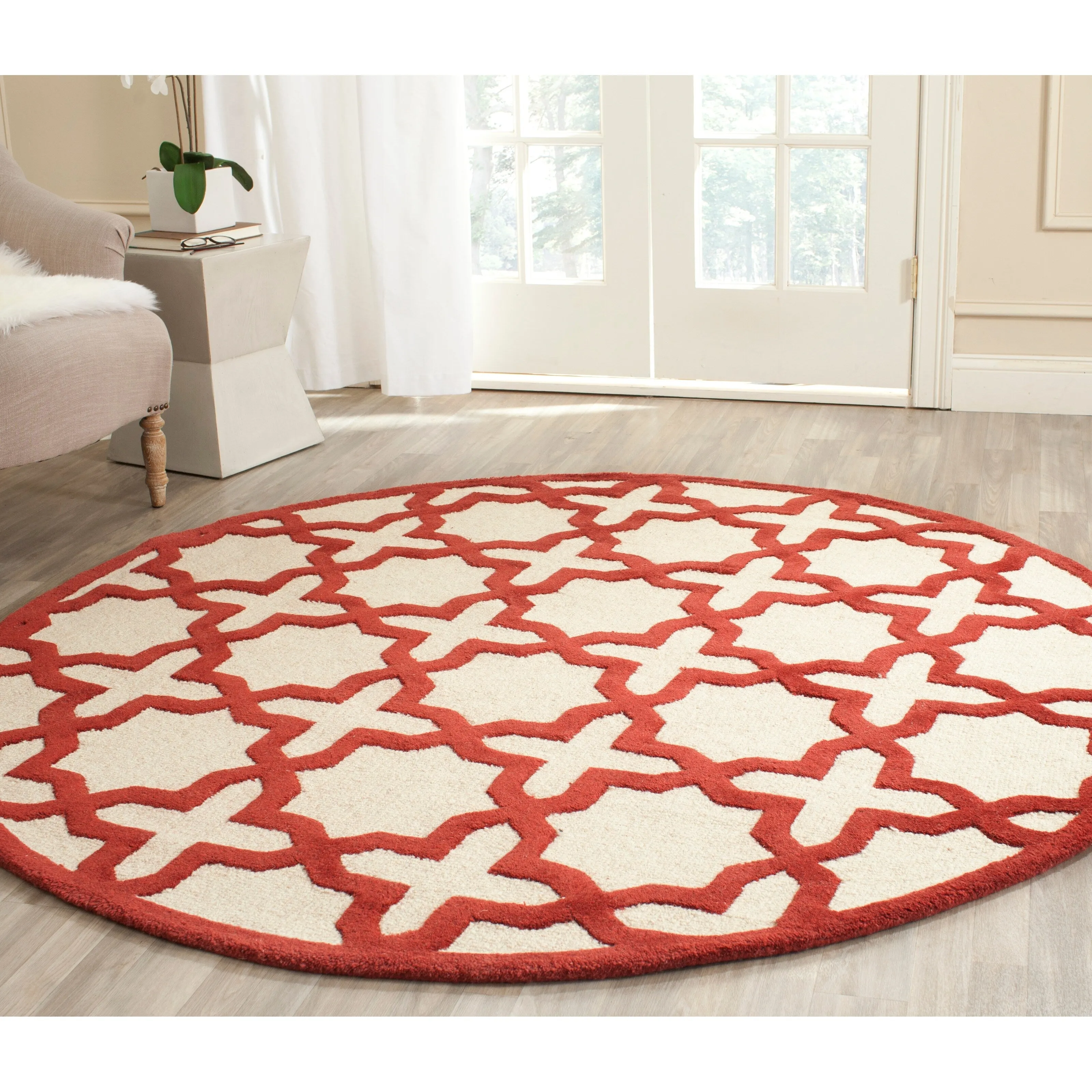 SAFAVIEH Handmade Cambridge Remedios Geometric Wool Rug