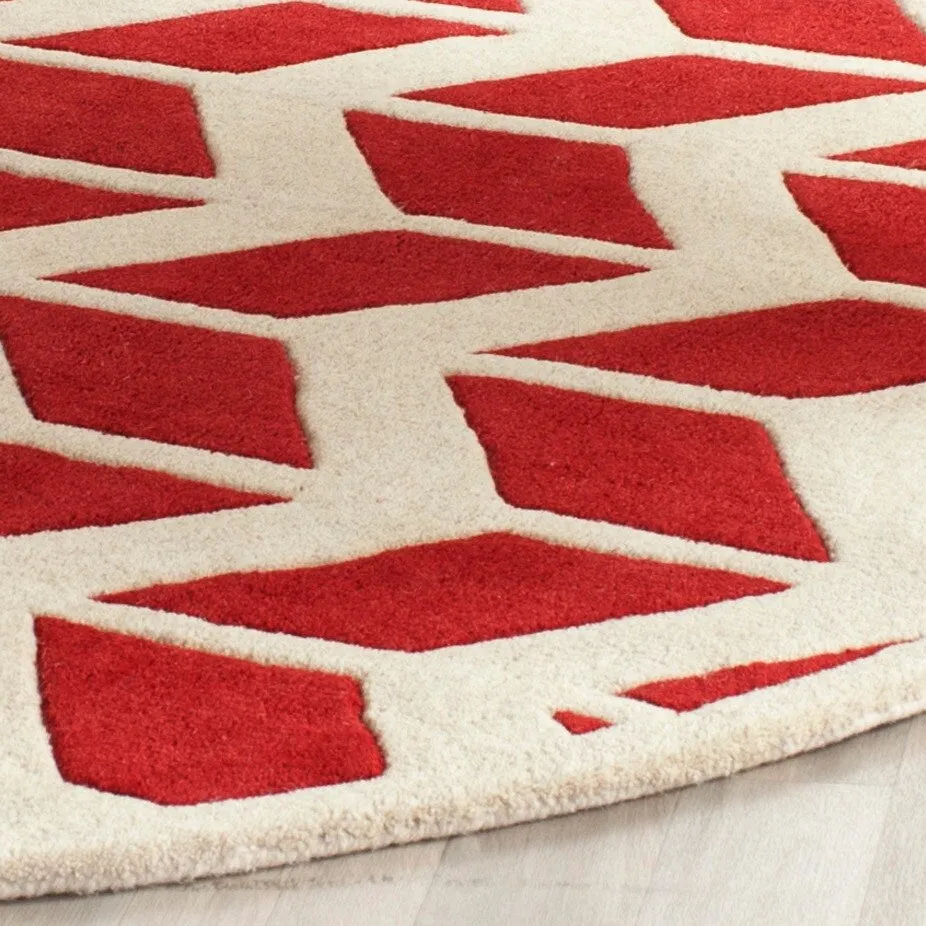 SAFAVIEH Handmade Chatham Aloyse Modern Wool Rug