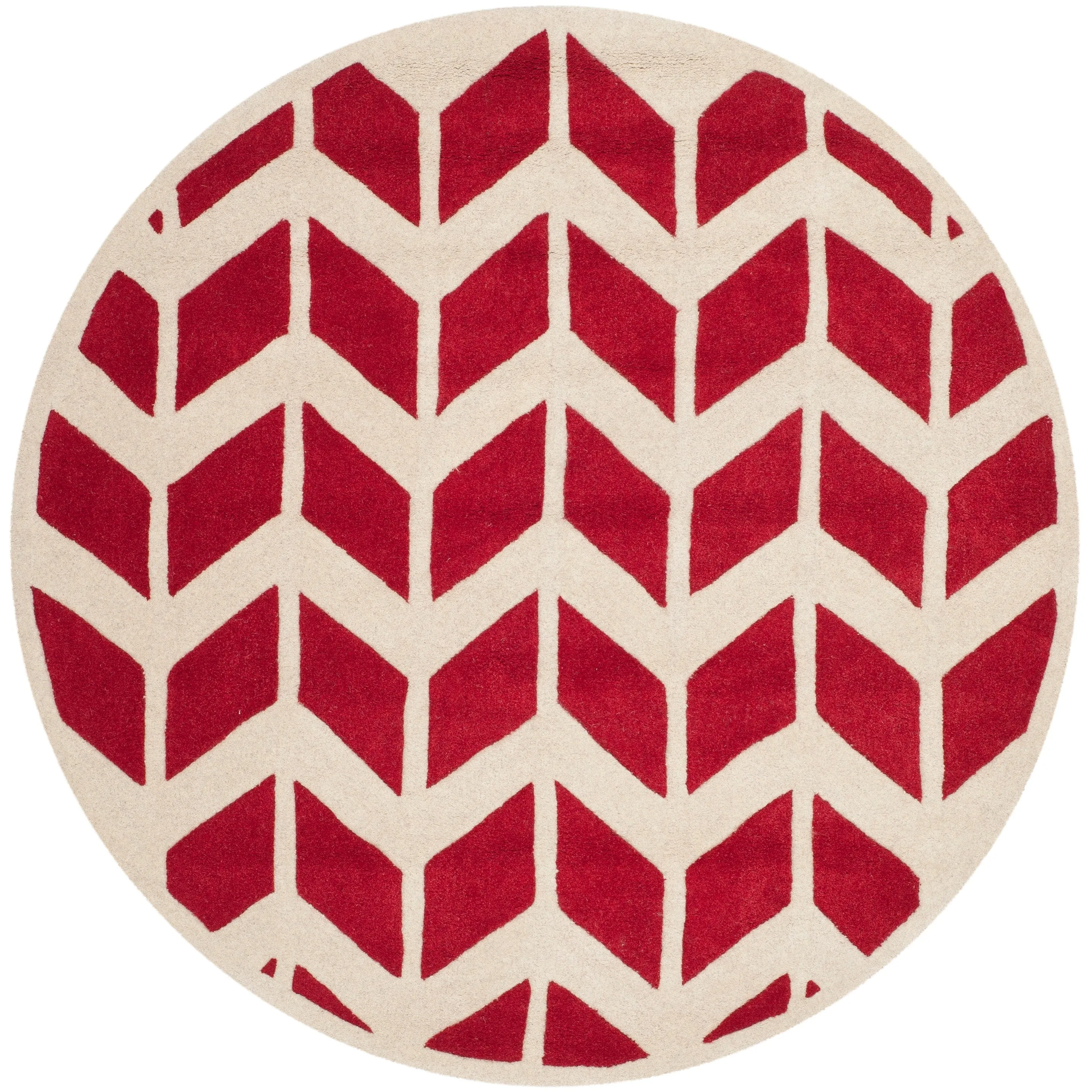 SAFAVIEH Handmade Chatham Aloyse Modern Wool Rug