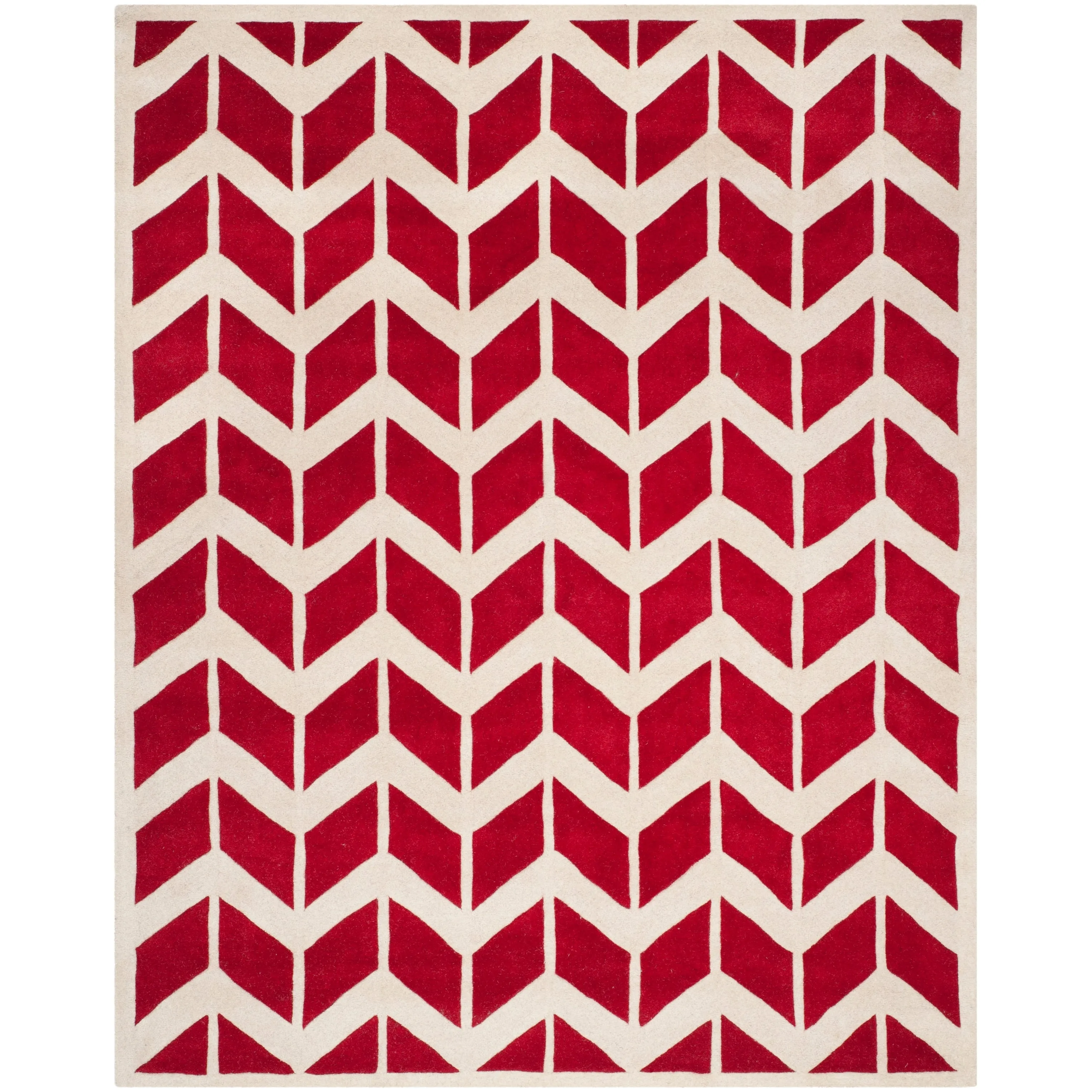SAFAVIEH Handmade Chatham Aloyse Modern Wool Rug