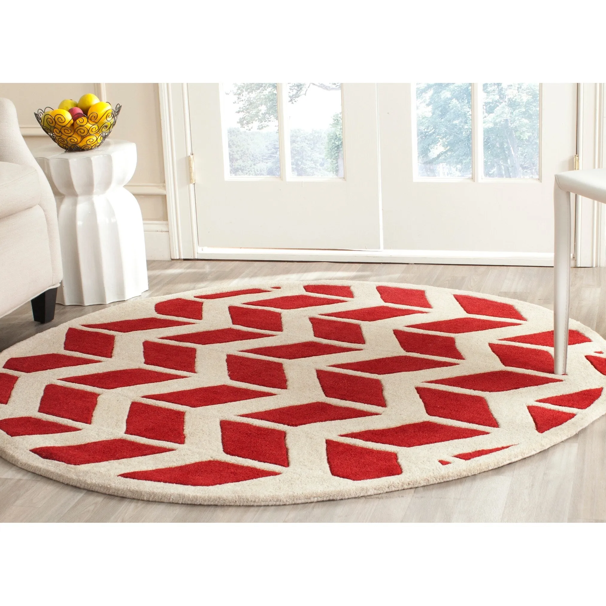 SAFAVIEH Handmade Chatham Aloyse Modern Wool Rug