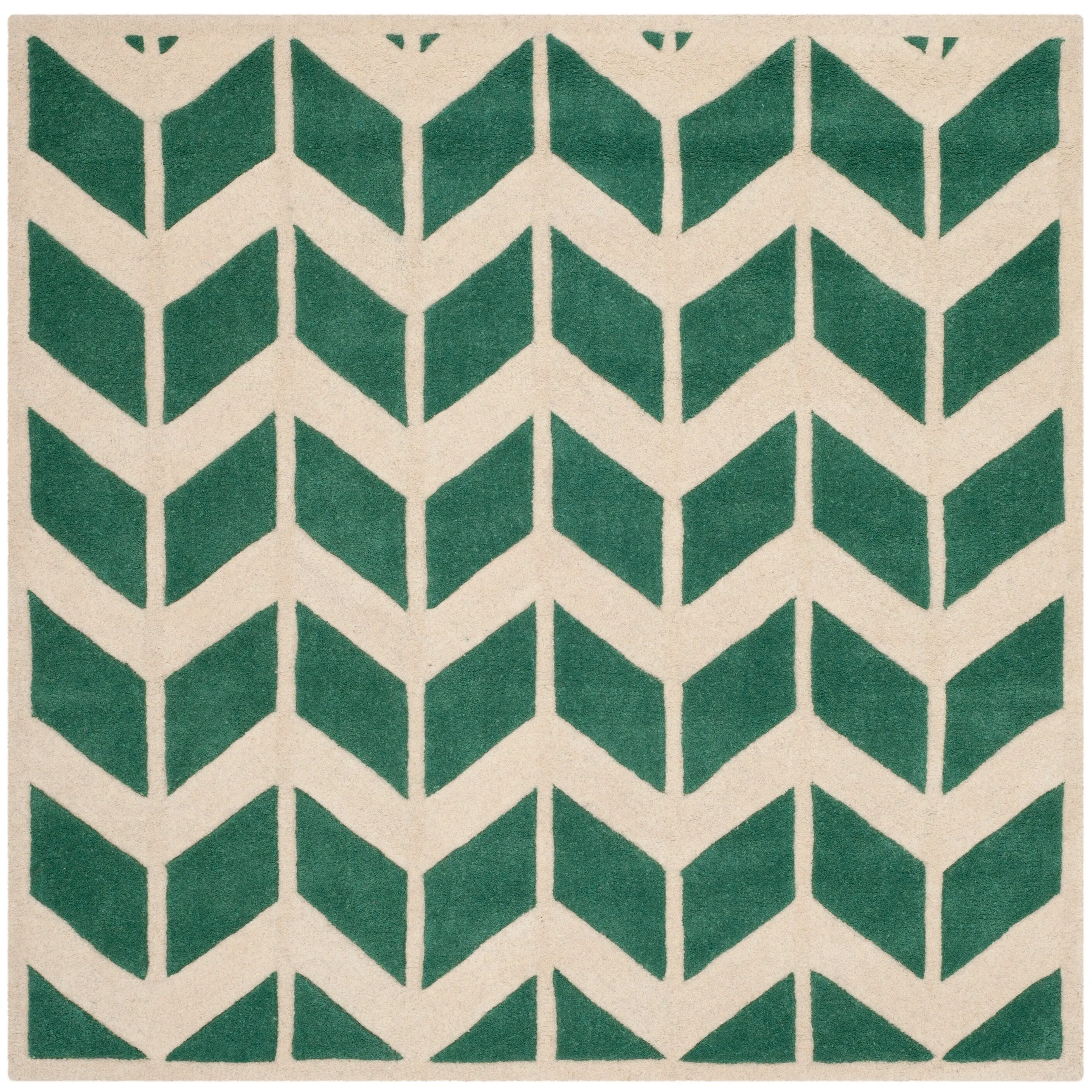 SAFAVIEH Handmade Chatham Aloyse Modern Wool Rug